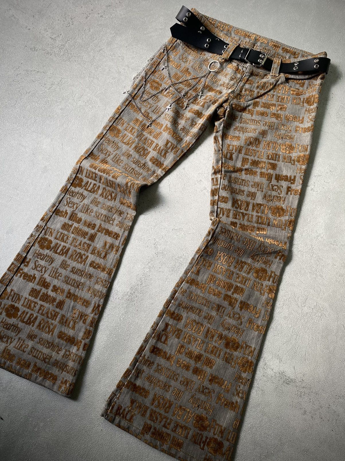 If Six Was Nine 🚨CYBER WEEK 🚨 hysteric glamour style flared pants Size US 30 / EU 46 - 2 Thumbnail