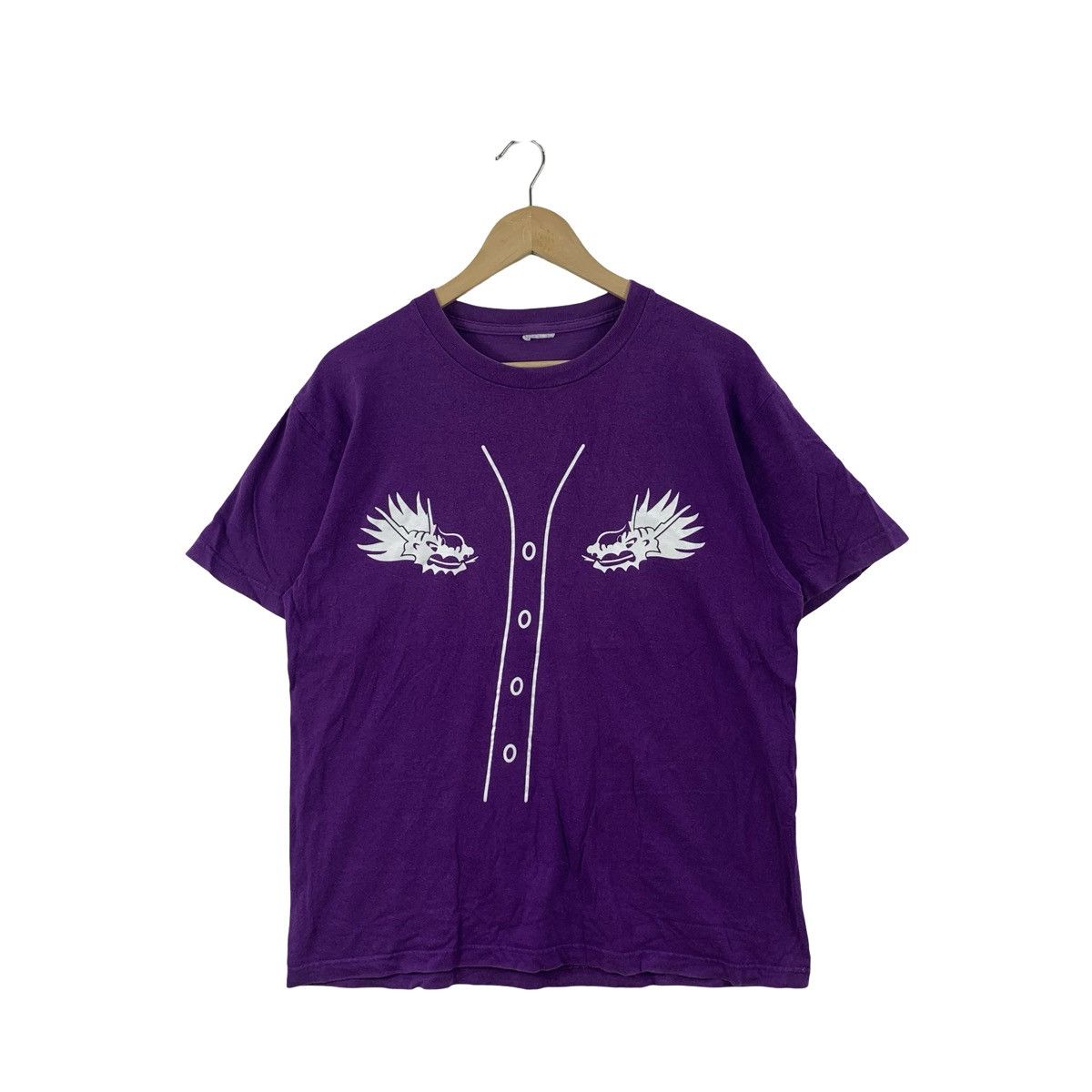 Vintage Vintage Dragon Graphic Baseball Jersey Style Print Chest Size US M / EU 48-50 / 2 - 1 Thumbnail
