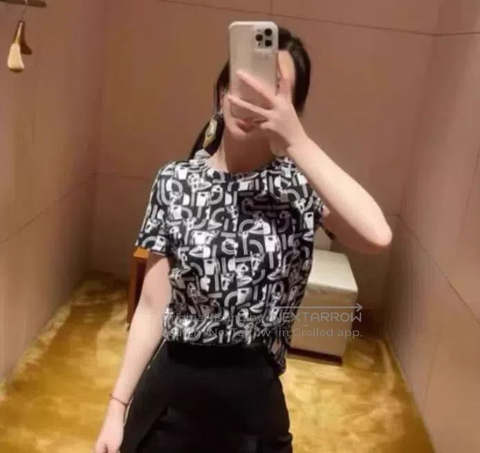 Hermes Hermes Black geometric pattern printed cotton round neck s Size XS / US 0-2 / IT 36-38 - 8 Thumbnail