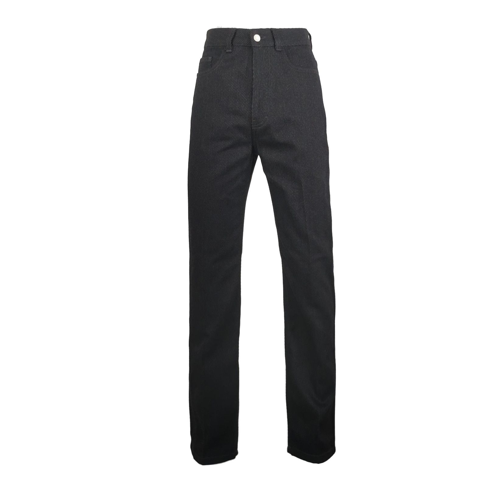 Louis Vuitton Black Straight-Leg Textured Pants XS Size 22" - 1 Thumbnail