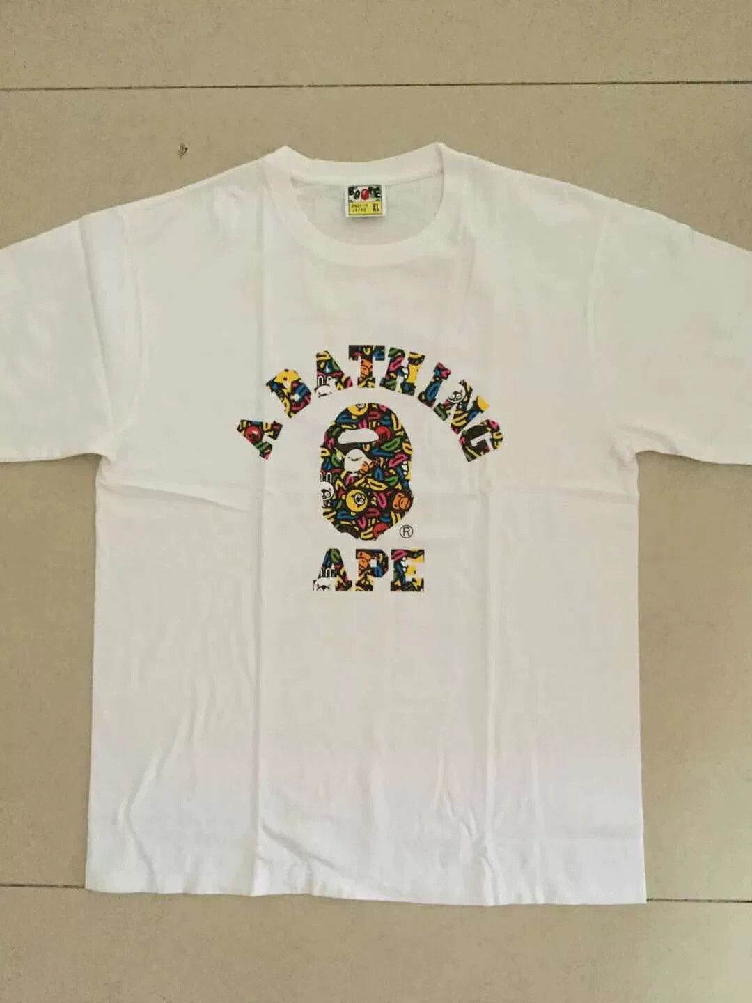 Bape Bape Shark T-Shirt Casual Short Sleeve Size US XL / EU 56 / 4 - 1 Thumbnail