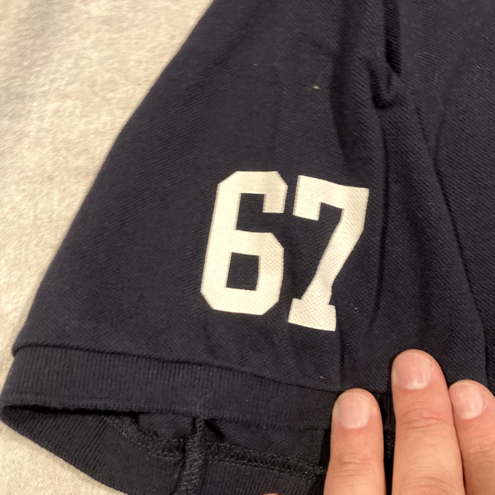 Vintage VINTAGE Polo Jeans Company Polo Golf Shirt Mens XXL Navy Short Sleeve Embroidered Flag 100% Cotton Size US XXL / EU 58 / 5 - 2 Thumbnail