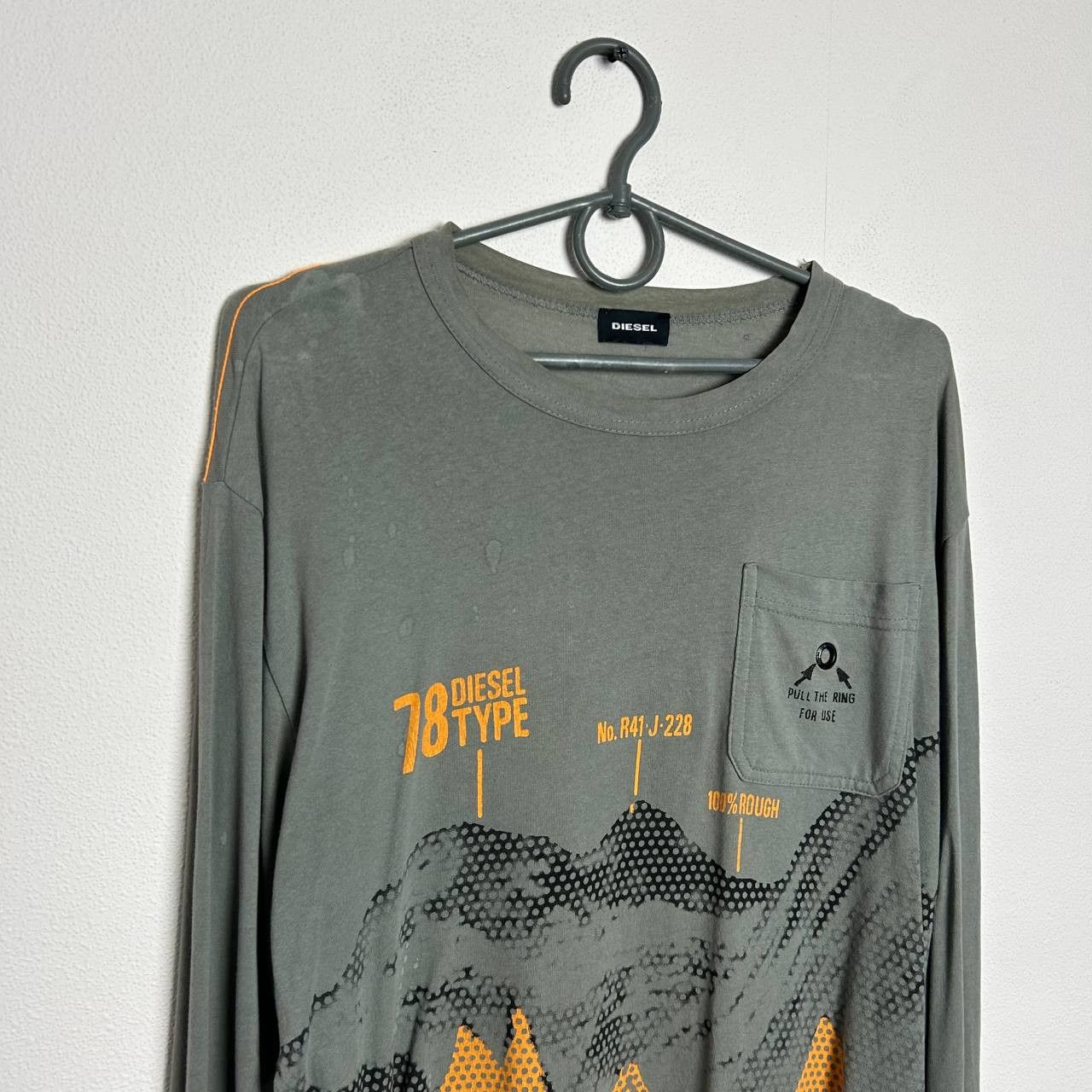 Diesel Designer Diesel Graphic logo y2k streetwear longsleeve Size US L / EU 52-54 / 3 - 2 Thumbnail