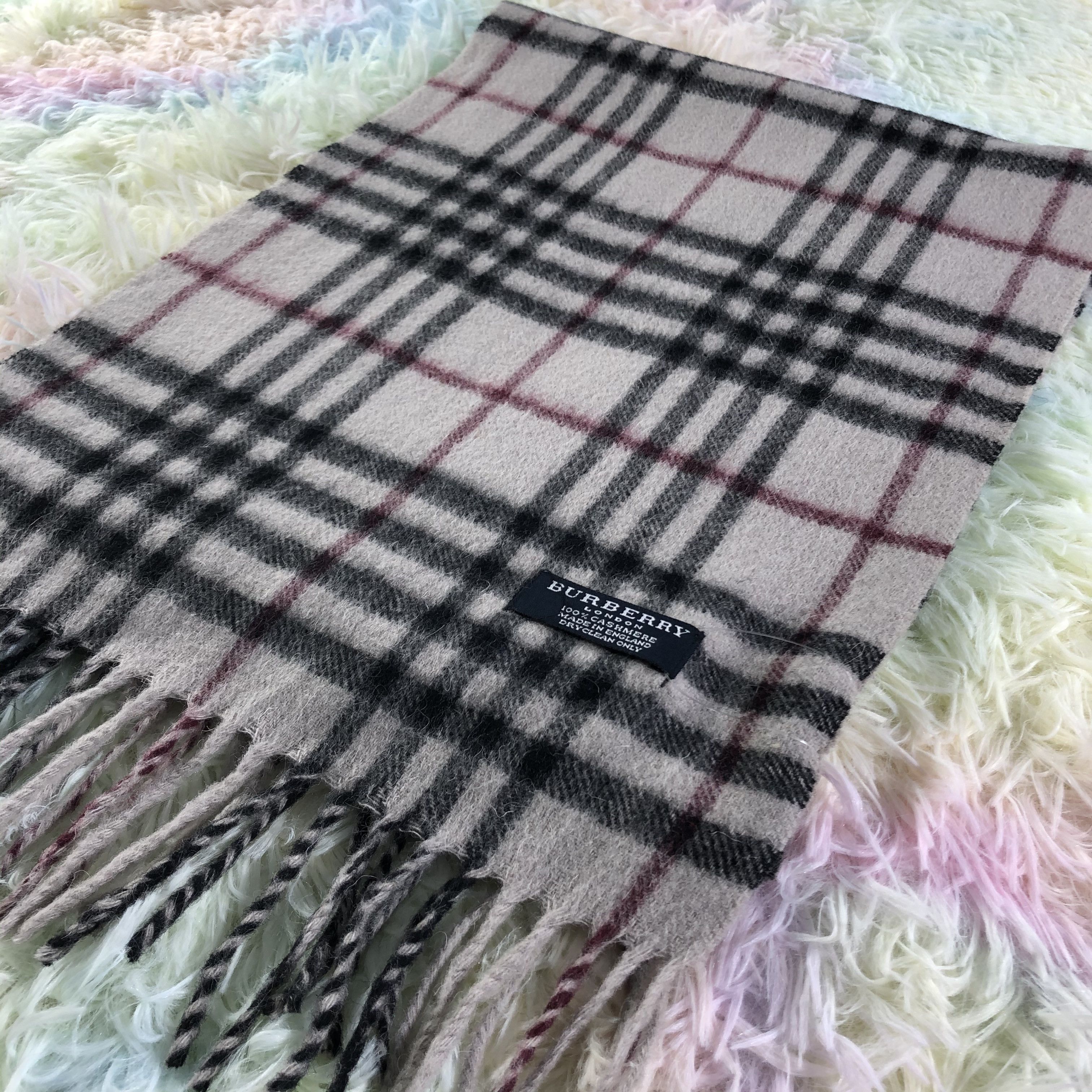 Burberry × Vintage Burberry Scarf / Muffler / Neckwear - KM405 Size ONE SIZE - 3 Thumbnail