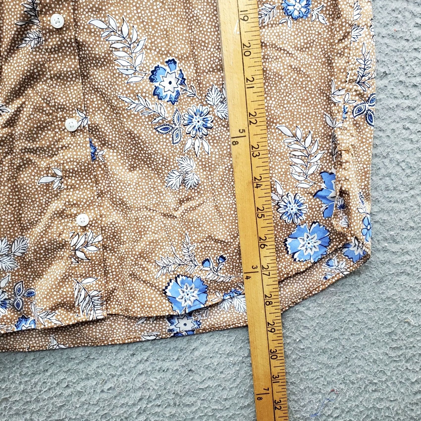 Lands' End Lands' End Casual Shirt Womens Size 10 Multicolor Floral Supima Cotton Non Iron Collared Shirt Size L / US 10 / IT 46 - 5 Thumbnail