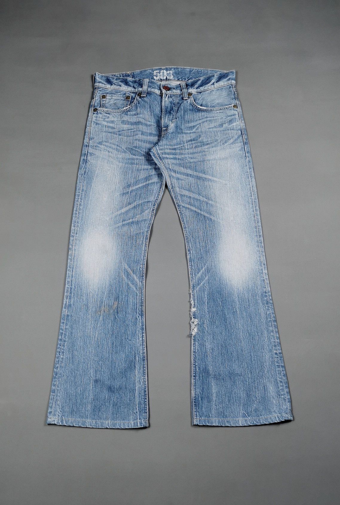 Edwin Bootcut Edwin 503 Light Blue Jeans Size US 33 - 1 Thumbnail