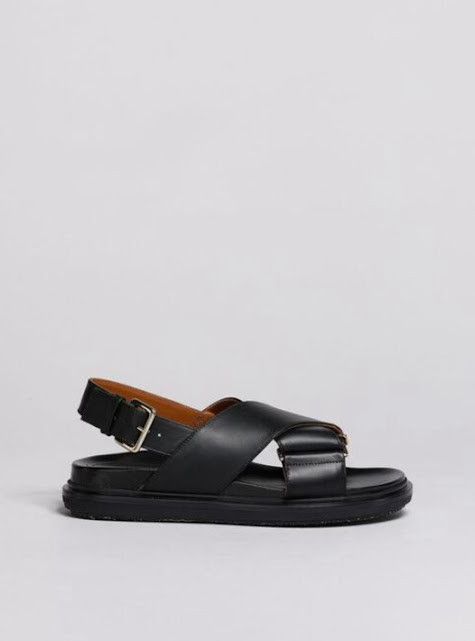 o1w1db10824 Leather Sandals in Black