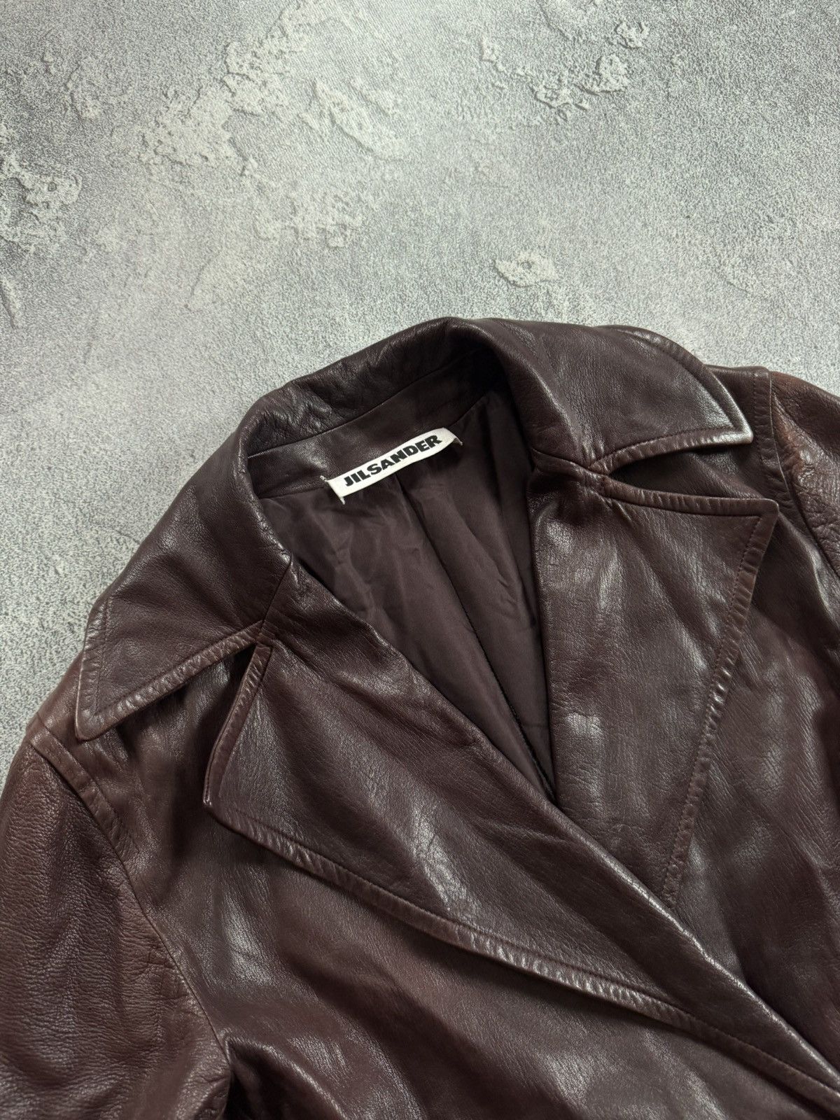 Jil Sander × Vintage Jil Sander 42 Wmns leather jacket blazer coat vintage Size M / US 6-8 / IT 42-44 - 11 Thumbnail