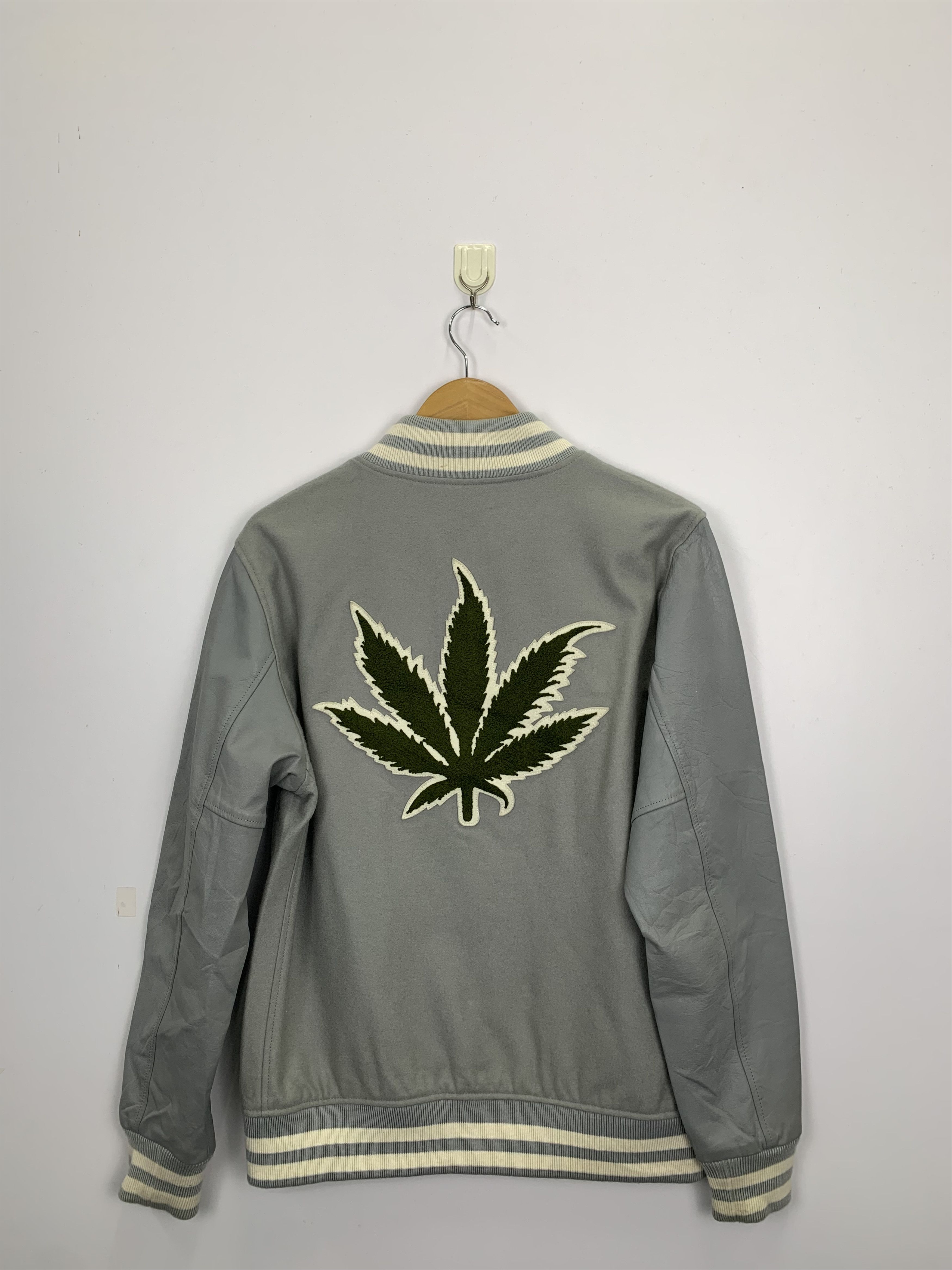 Vintage Marijuana Wool Varsity Jacket V0470