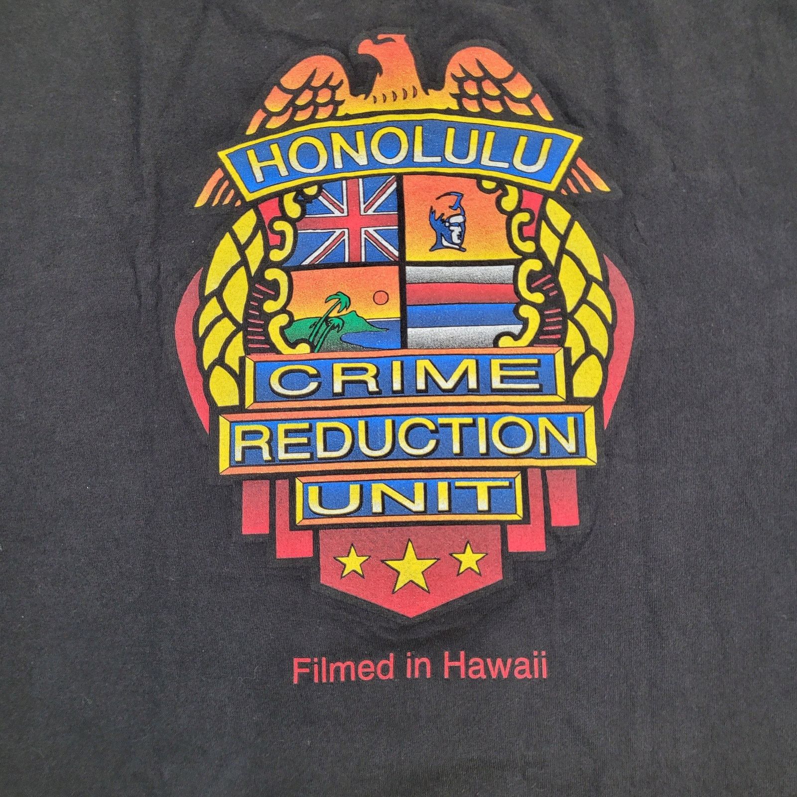 Hanes VTG 90s "Honolulu CRU" TV Show Film Crew T-Shirt XL Hanes Size US XL / EU 56 / 4 - 2 Thumbnail