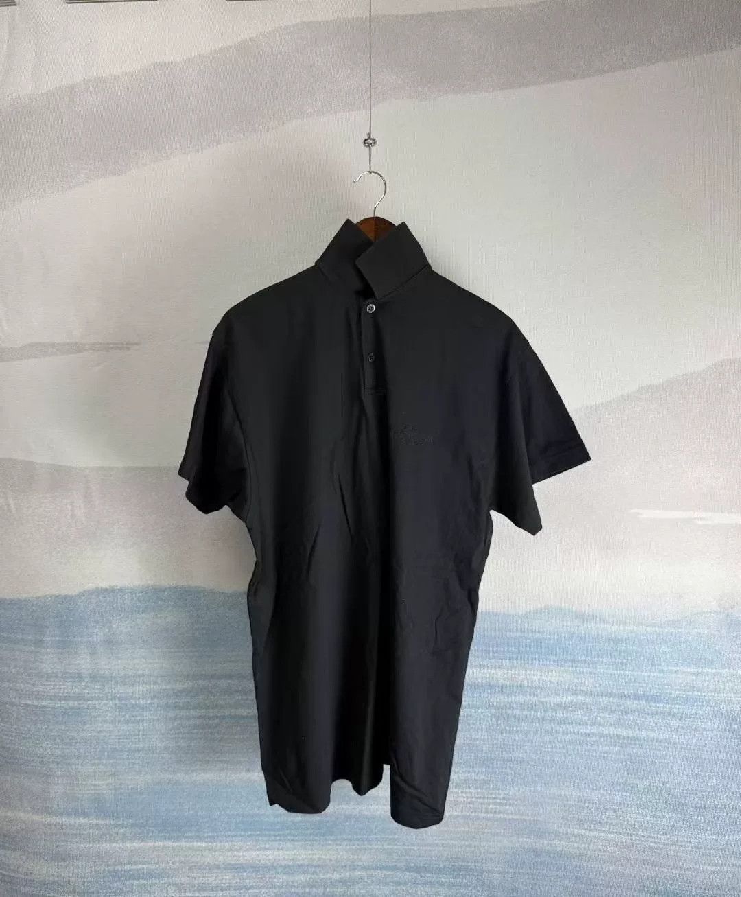 Balenciaga Balenciaga Black Lock Buckle Embroidered Polo Size US S / EU 44-46 / 1 - 1 Thumbnail