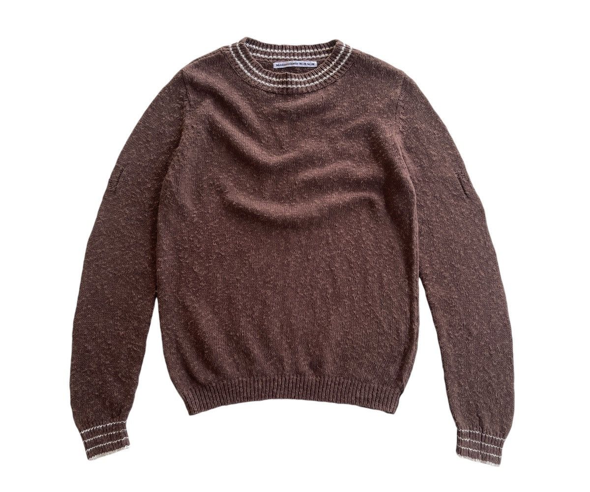 Mademoiselle Non Non Brown Knitted Sweater Size S / US 4 / IT 40 - 2 Thumbnail
