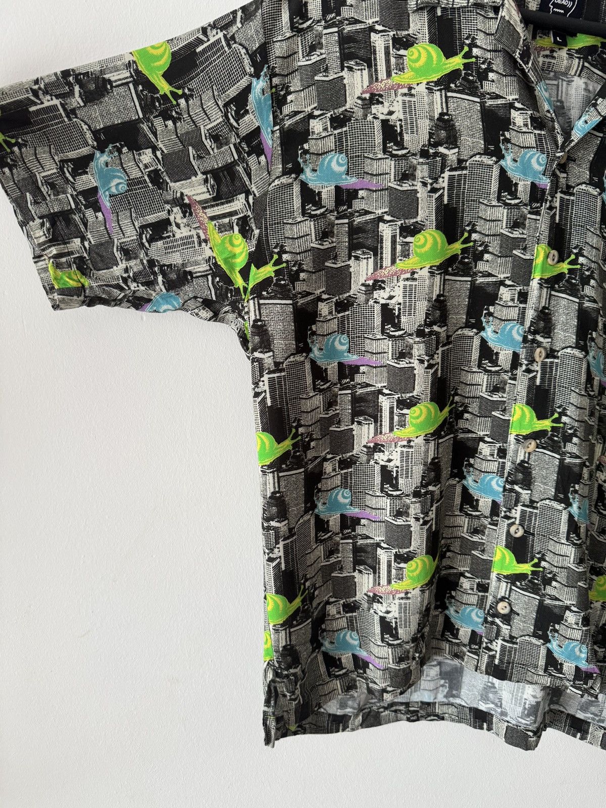 Brain Dead 🔥🔥 Brain Dead Snail Print Hawaiian Shirt Size US L / EU 52-54 / 3 - 4 Thumbnail