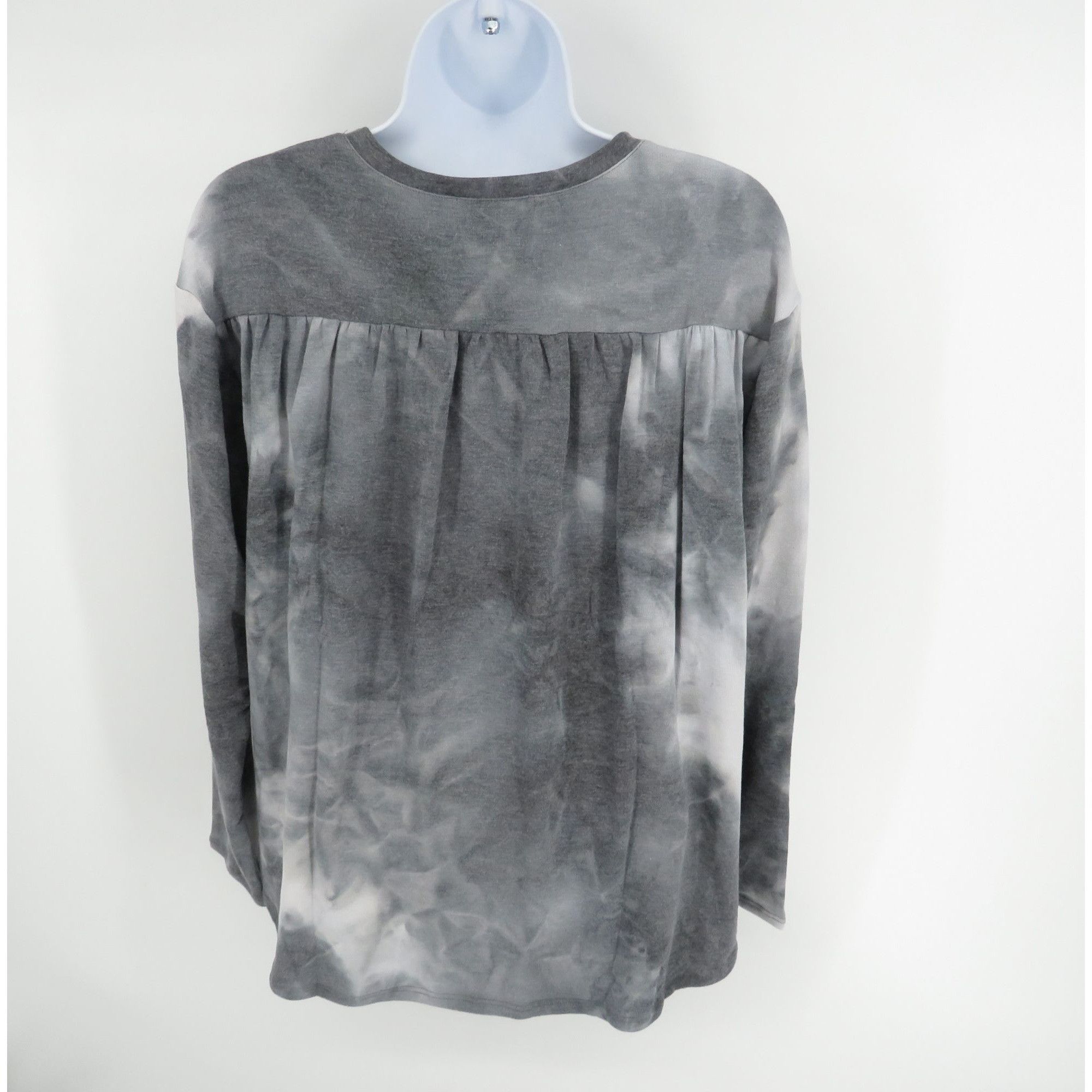 Other Tie-Dye Long Sleeve Shirt Grey & White Round Neck Womens Sma Size S / US 4 / IT 40 - 4 Thumbnail