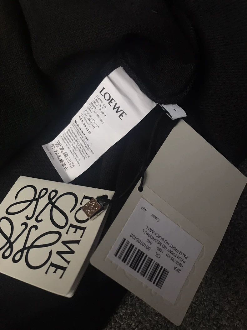 Loewe LOEWE Palm tree pattern with letters hoodie Size L / US 10 / IT 46 - 5 Thumbnail
