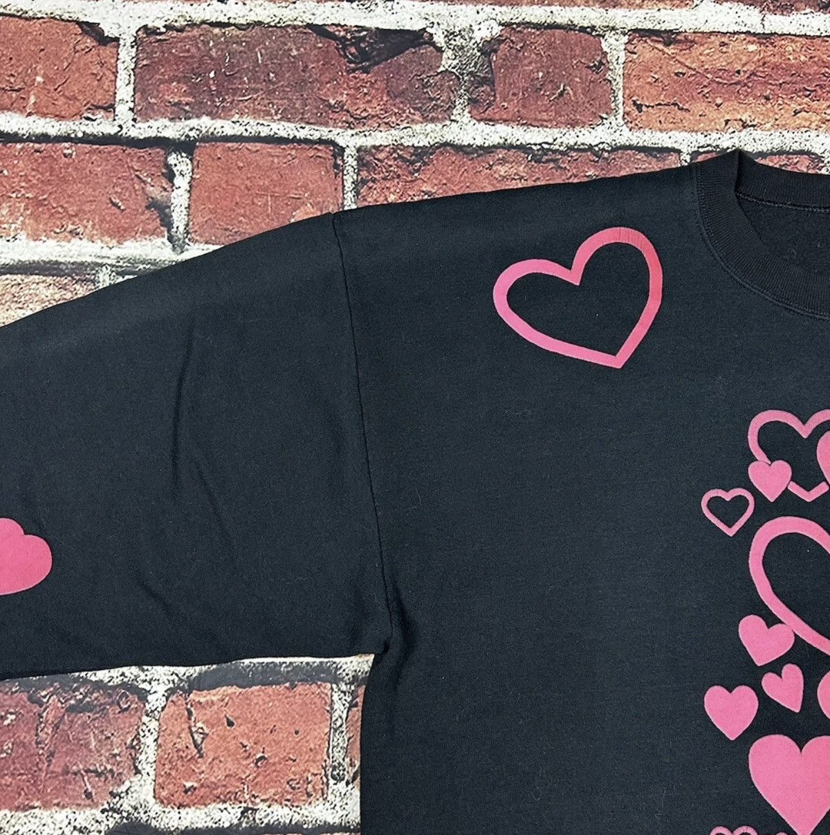 Vintage Vintage 90s Hearts Crewneck Sweatshirt All Over Print Size XL / US 12-14 / IT 48-50 - 8 Thumbnail