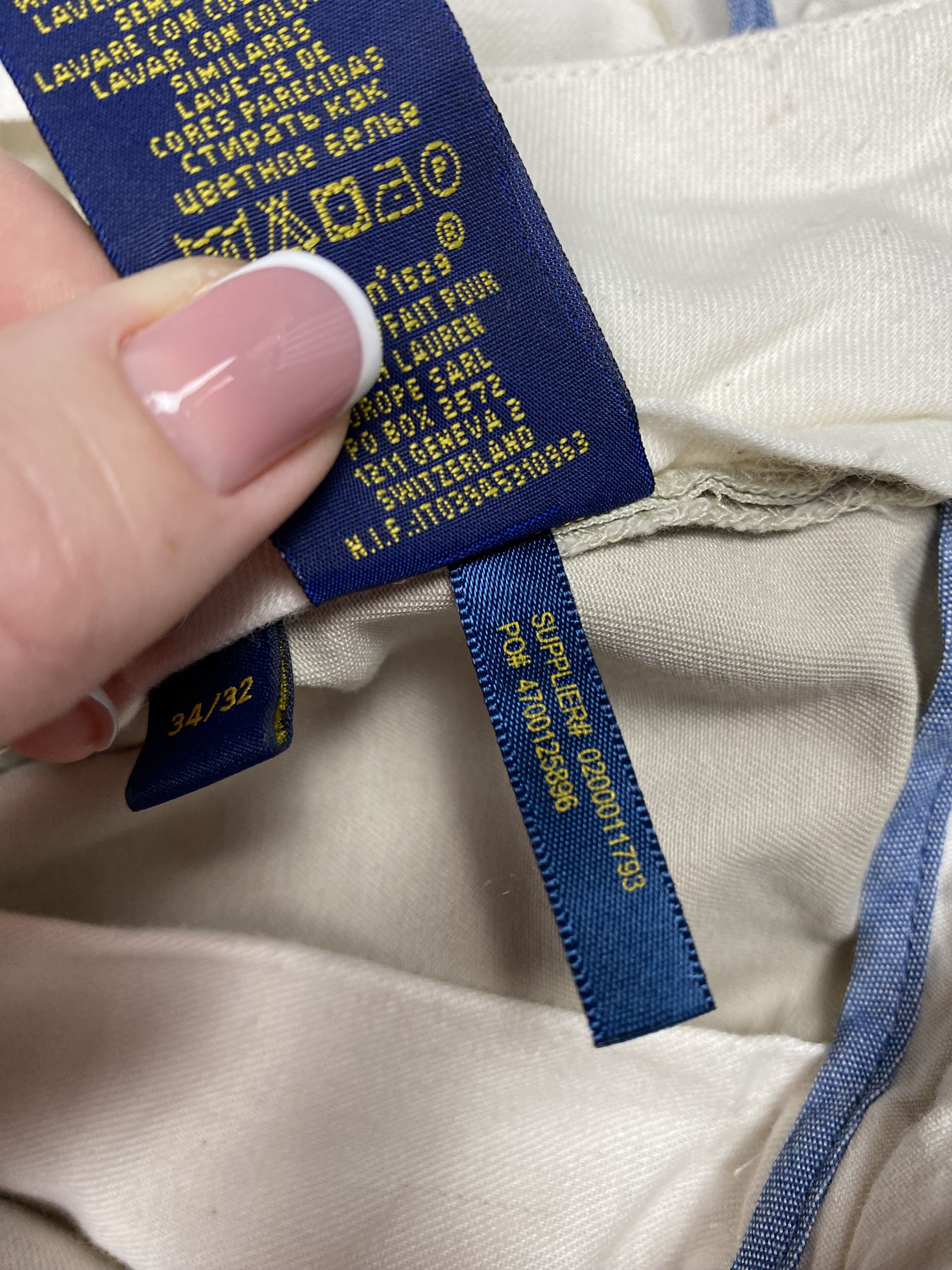 Polo Ralph Lauren Polo Ralph Lauren Mens Chino Pants Size US 34 / EU 50 - 7 Thumbnail