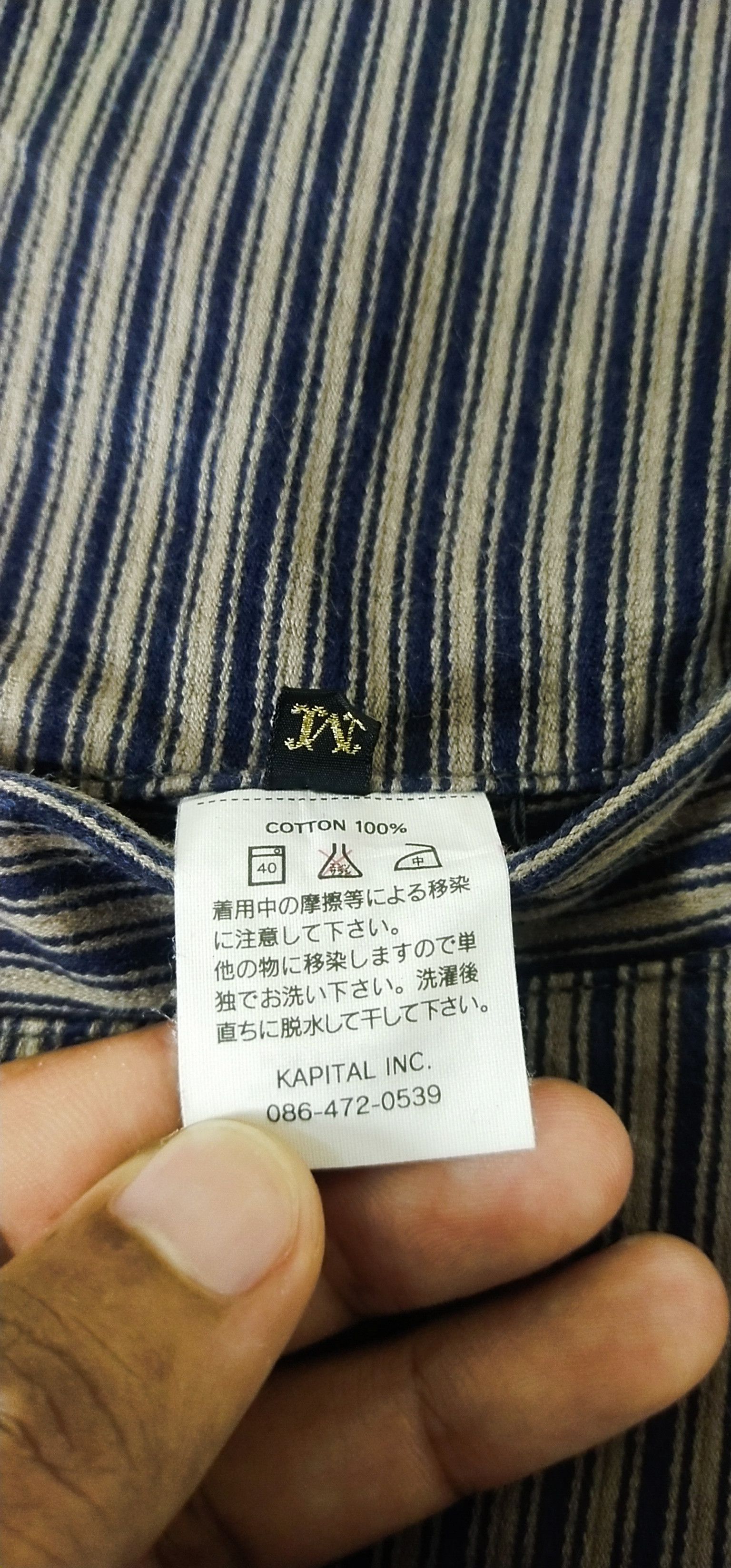 Other Final Drop Kapital Hickory Stripe Vest M Size M / US 6-8 / IT 42-44 - 6 Thumbnail