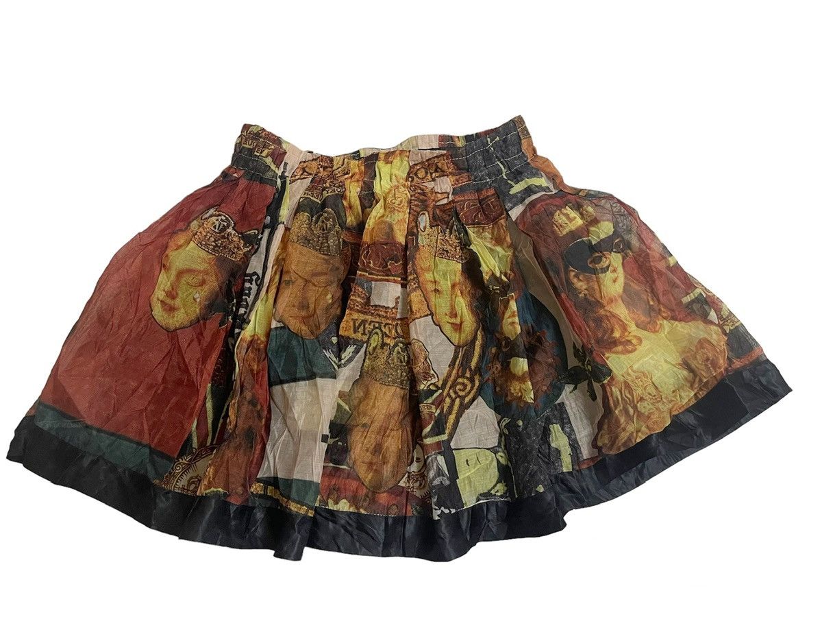 Arts & Science VINTAGE GRAFFITI ART MINI SKIRT LUXURY Size 22" - 5 Thumbnail