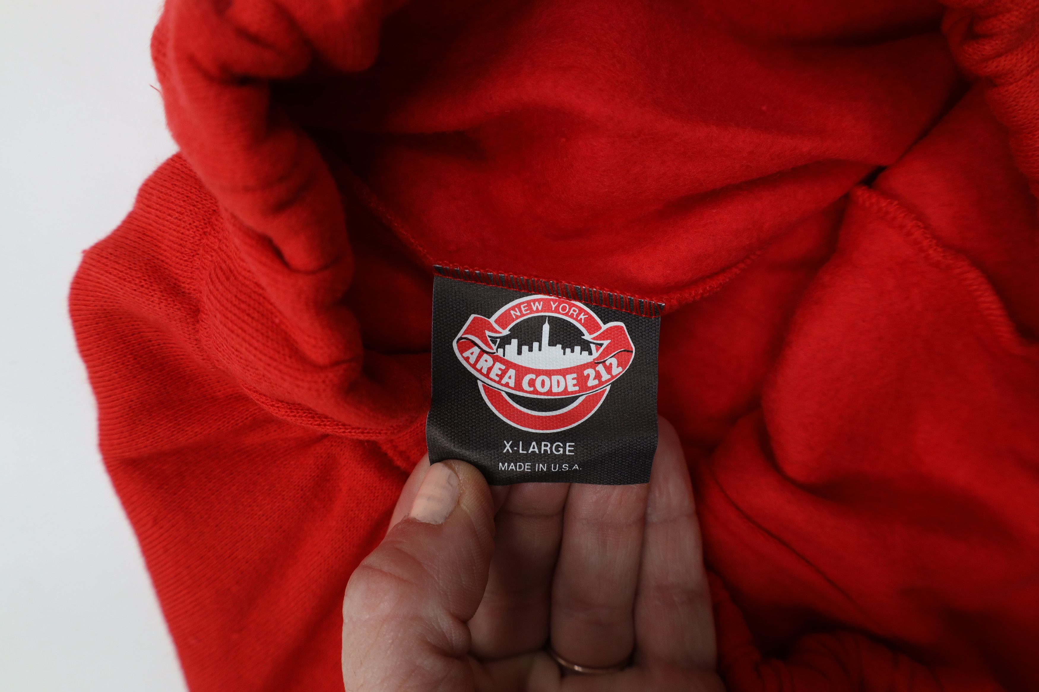 Vintage Deadstock Vintage 90s Streetwear Sweatpants Joggers Red USA Size US 38 / EU 54 - 7 Thumbnail