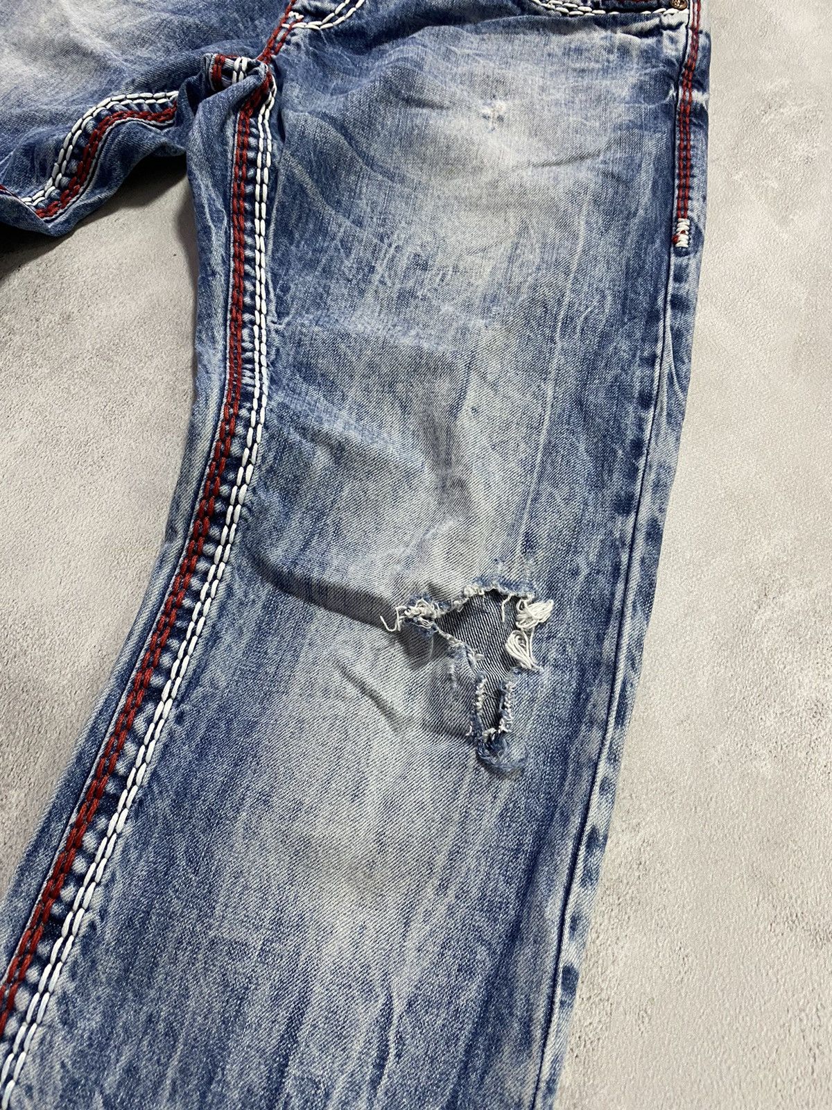 Japanese Brand 👖Vintage Japanase Jeans Amica STYLE TRU RELIGION Size US 32 / EU 48 - 3 Thumbnail
