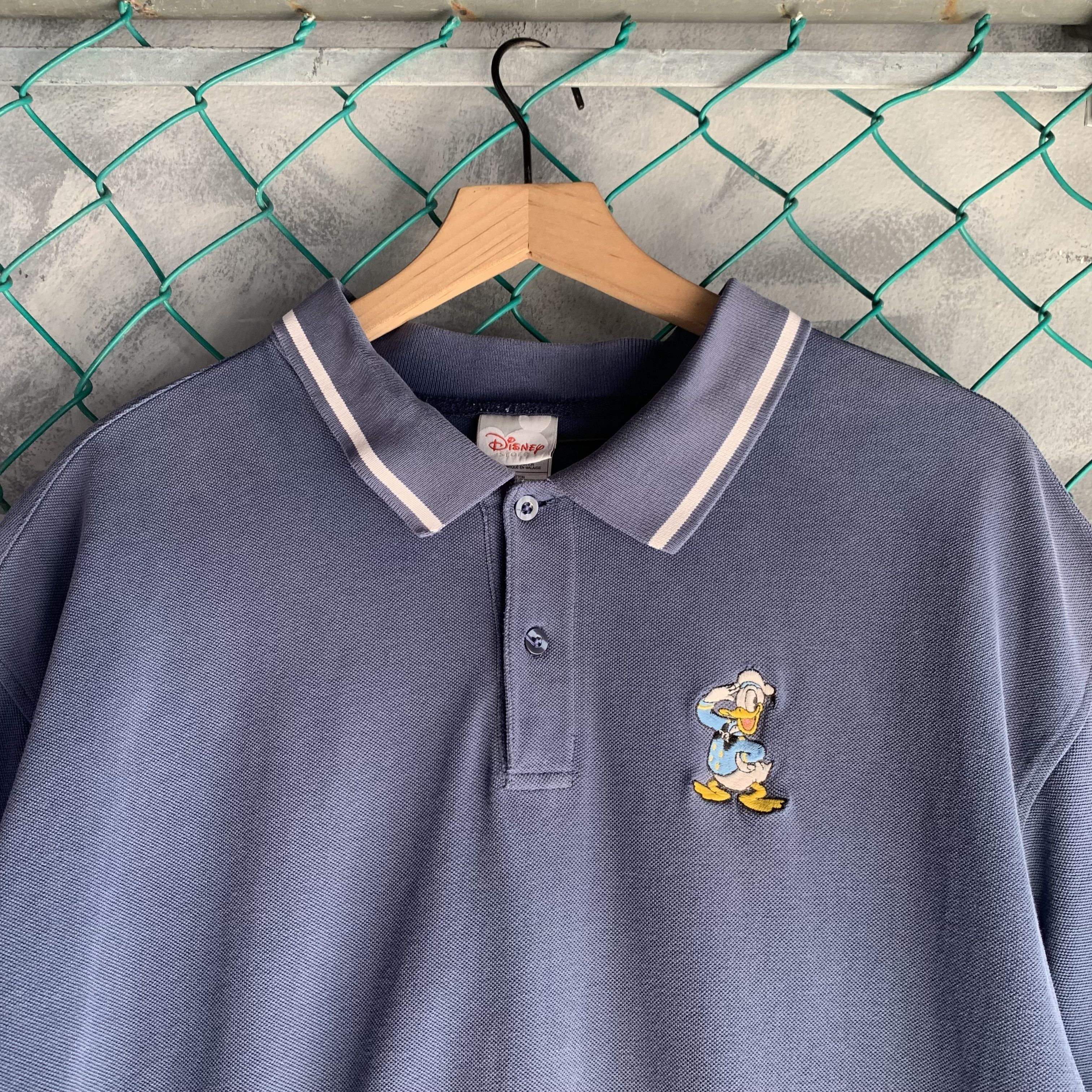 Disney Disney Polo Shirt Men's Size XL Navy Blue Donald Duck Size US XL / EU 56 / 4 - 2 Thumbnail