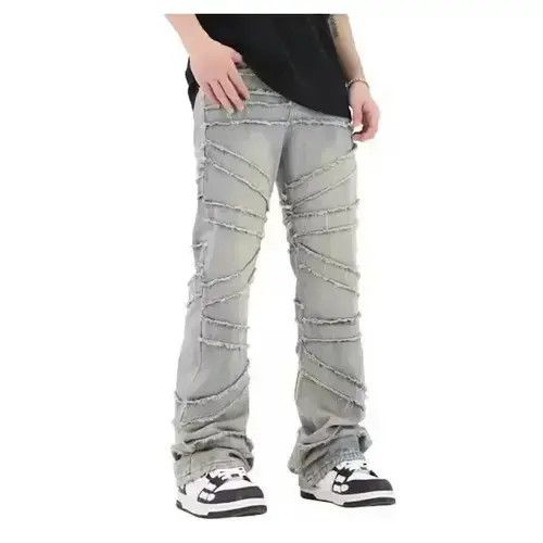 Japanese Brand × Jean Men Embroidery Stacked Jeans, Flared Women Size US 28 / EU 44 - 1 Thumbnail