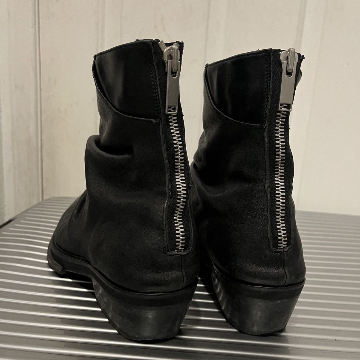 424 424 LEATHER MARATHON COWBOY BOOTS 46 US 12 MAINLINE $1225 Size US 12 / EU 45 - 9 Thumbnail