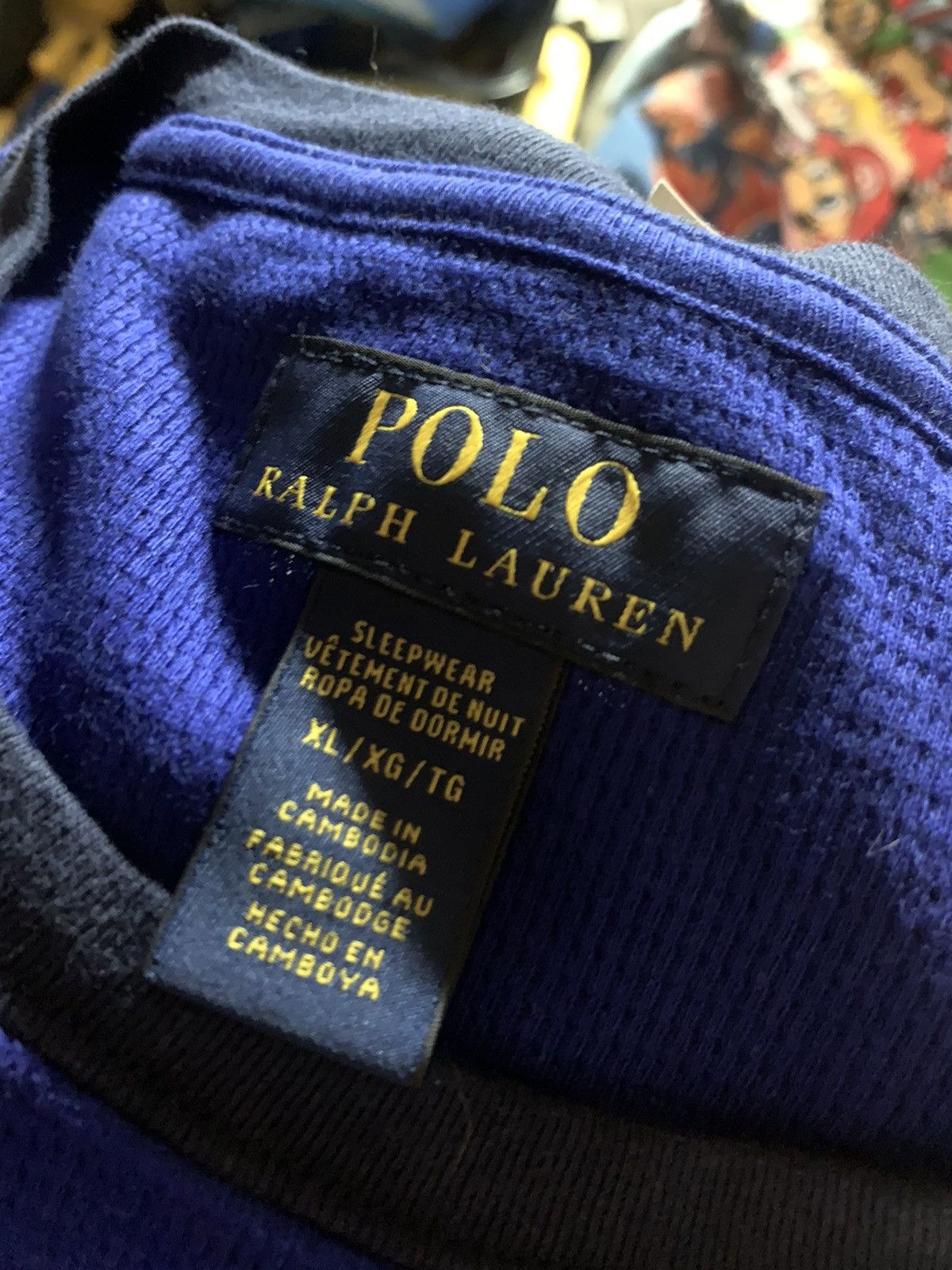 Polo Ralph Lauren *RARE* New Polo Ralph Lauren Crest Embroidered Waffle Shirt Size US XL / EU 56 / 4 - 6 Thumbnail