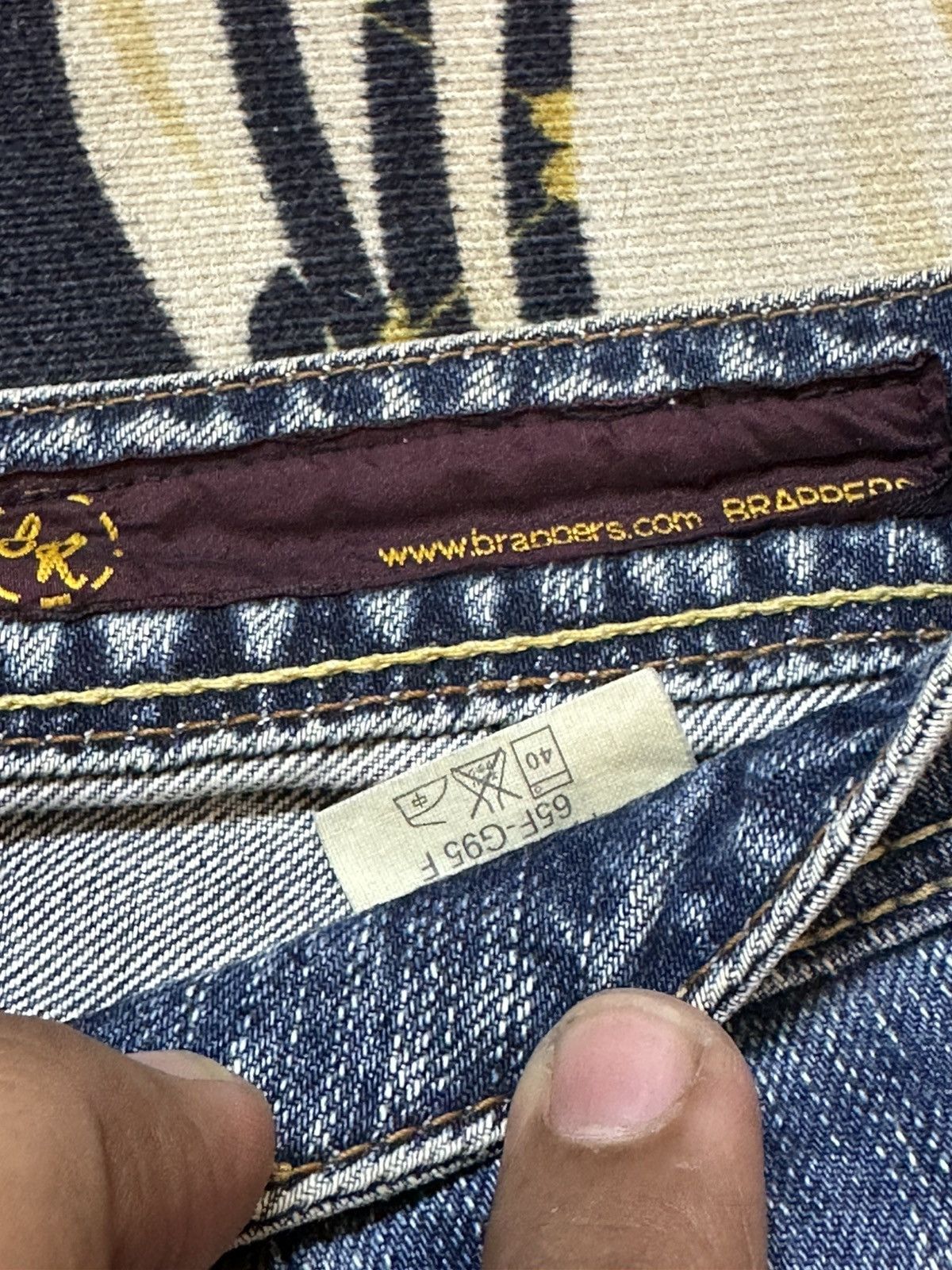 Tornado Mart Vintage Brappers Flare Bootcut Whiskers Distressed Denim Size US 29 - 6 Thumbnail