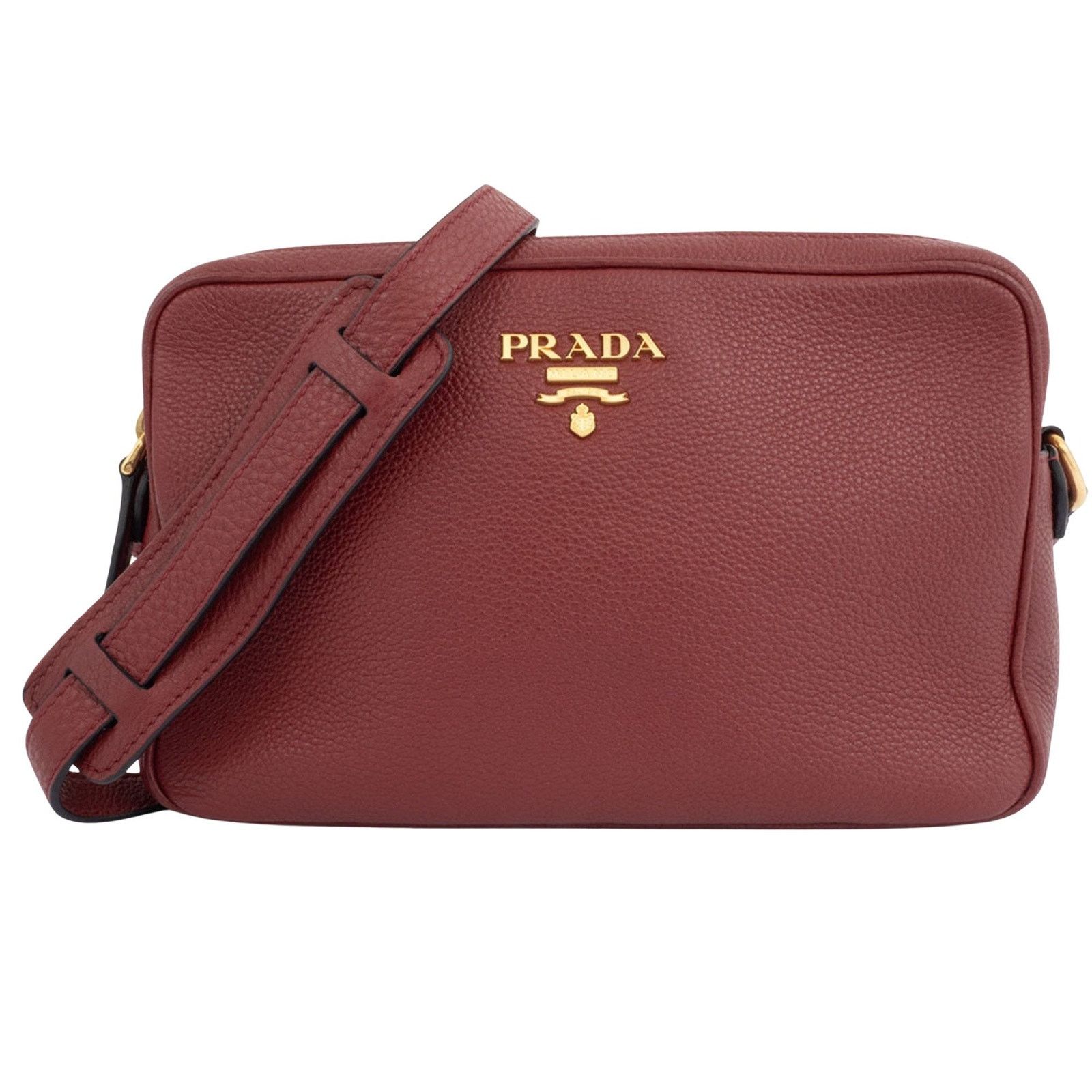 Prada Prada Tessuto Saffiano Leather Crossbody
