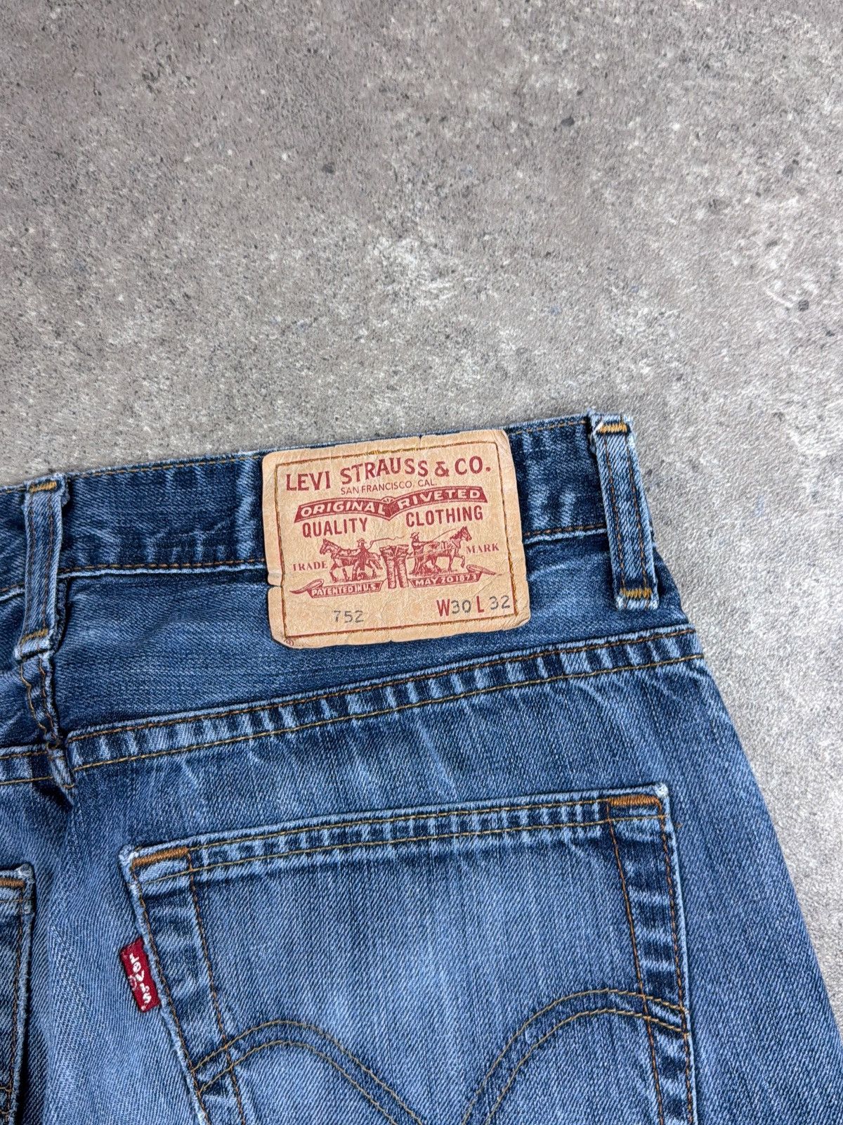 Levi's Vintage Y2K Levis 752 Casual Classic Jeans Streetwear Style Size US 30 / EU 46 - 3 Thumbnail