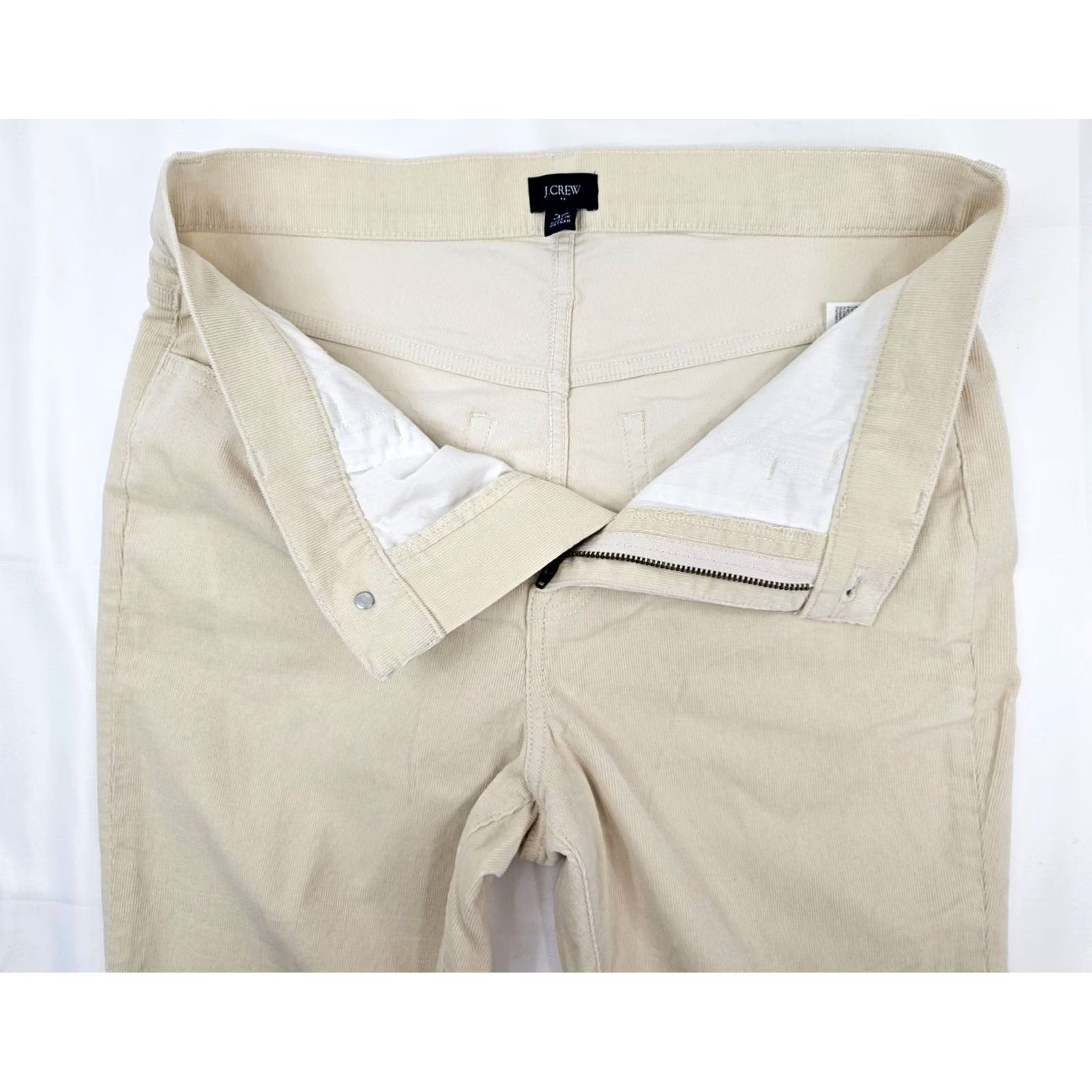 J.Crew J.CREW Full Length Corduroy Pants Women 30 Ivory Cream Straight Leg 32x29 Vintage: No Women’s Pants Size 24" / US 00 / IT 34 - 6 Thumbnail