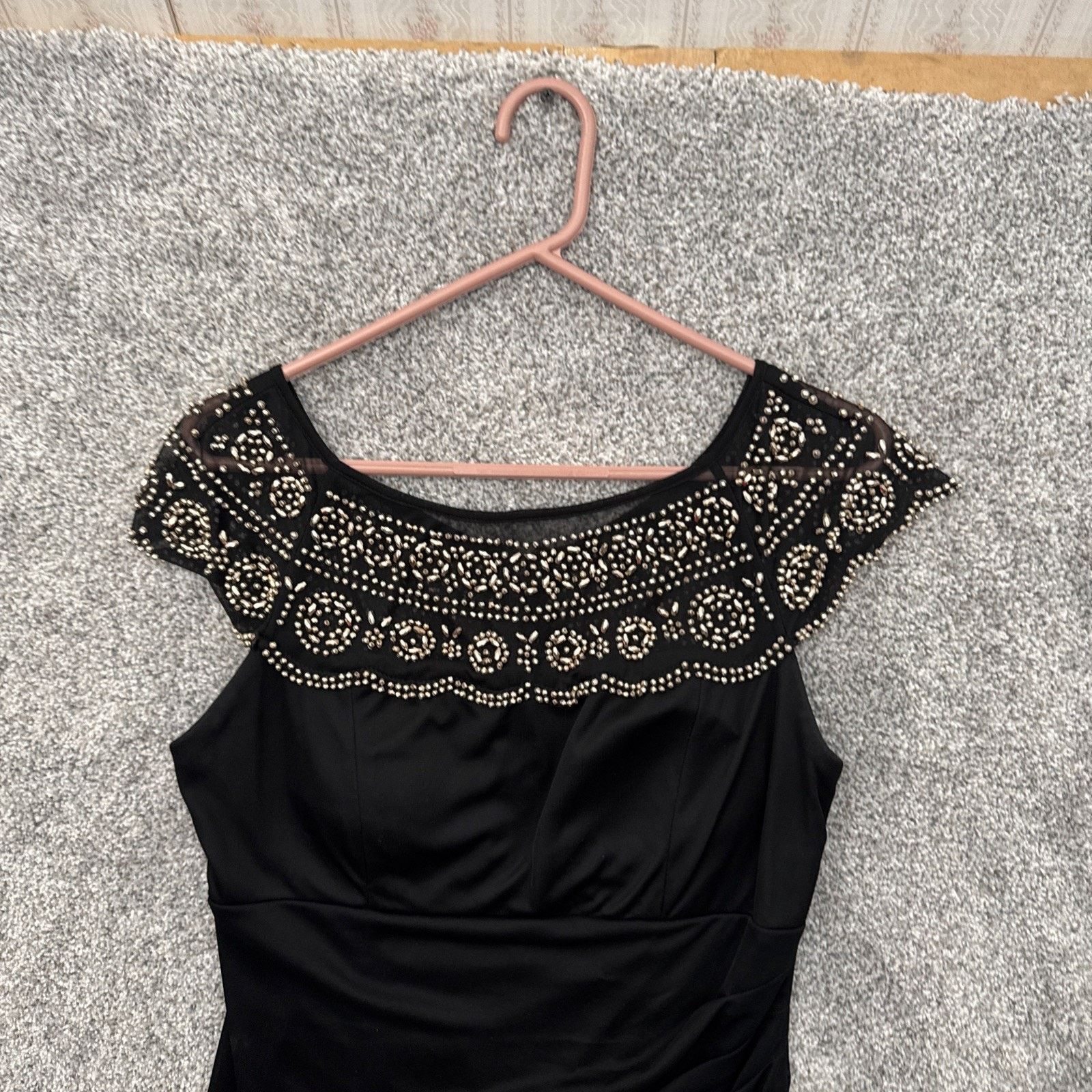 Other MSK Cocktail Dress 10 Rhinestones Elegant Glam Party Midi Size L / US 10 / IT 46 - 4 Thumbnail