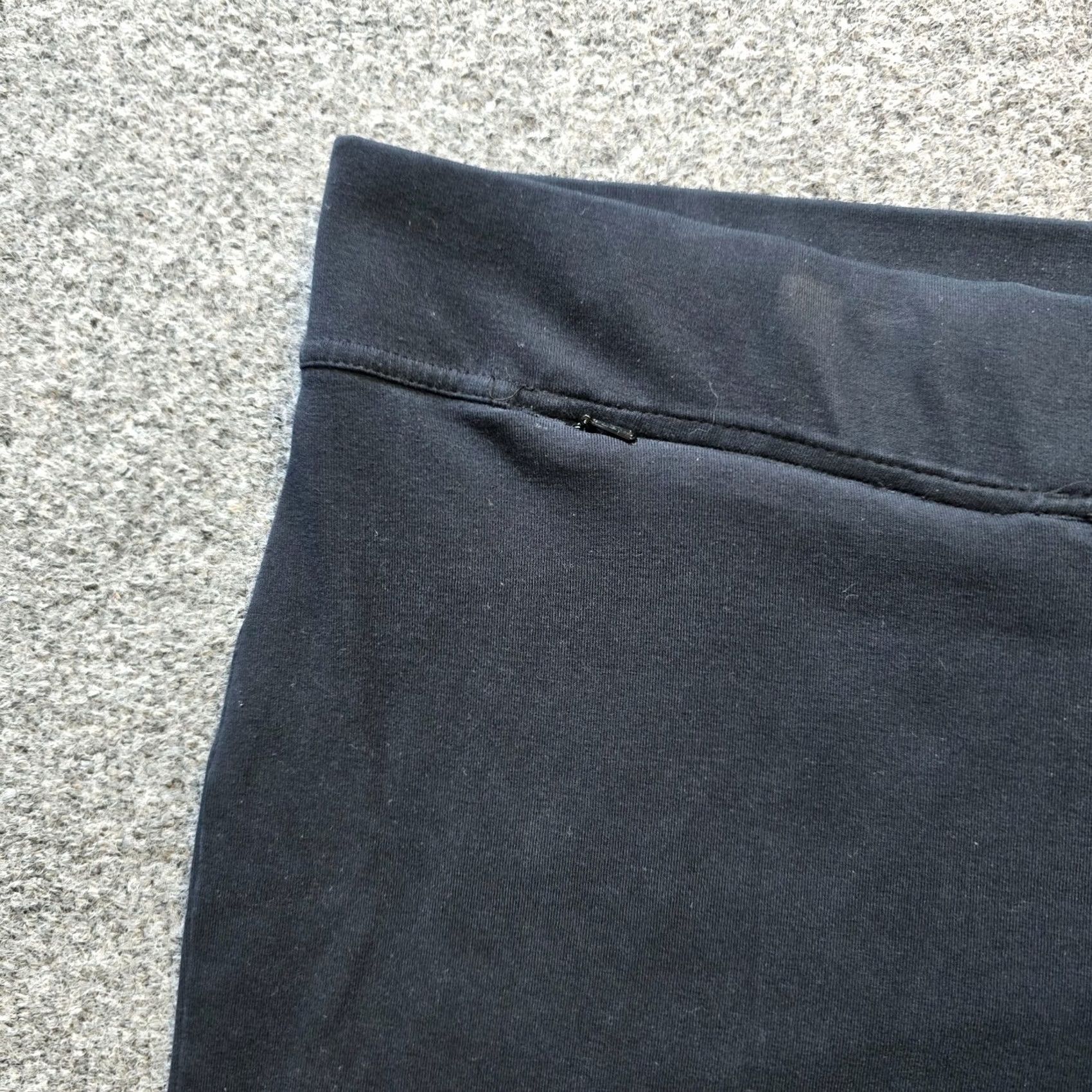 Lands' End Lands' End Pants Womens XL Petite Black Ponte Slim Leg Straight Pull On Capsule Size 40" / US 18 - 3 Thumbnail