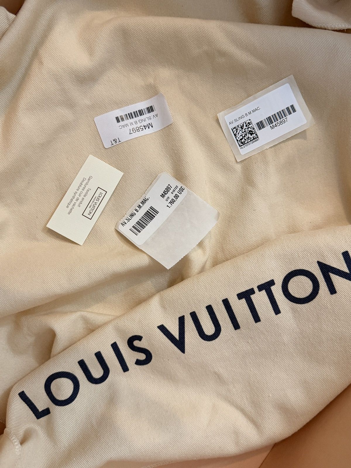Louis Vuitton Vuitton Monogram Macassar Avenue Sling Bag M45897 Shoulder Size ONE SIZE - 7 Thumbnail