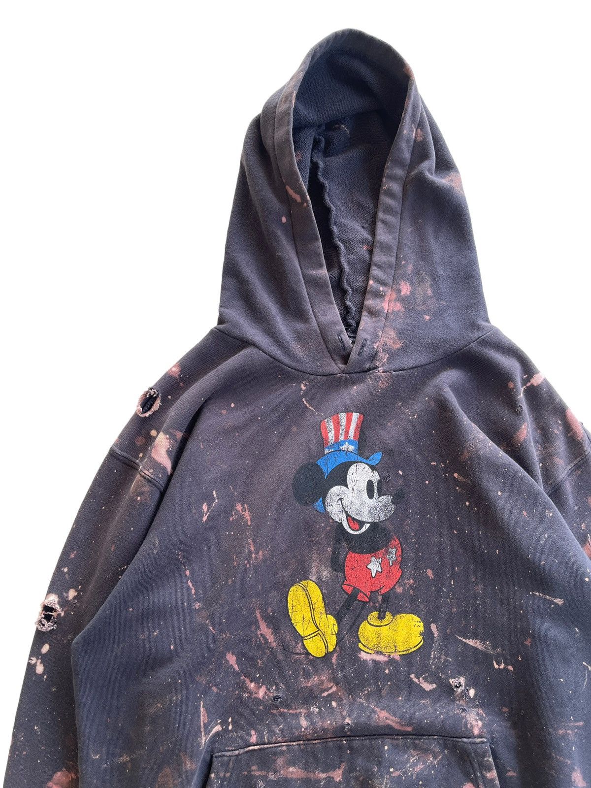 Disney Crazy Distressed Crewneck Hoodie Acid Wash Sweatshirt Size US M / EU 48-50 / 2 - 5 Thumbnail