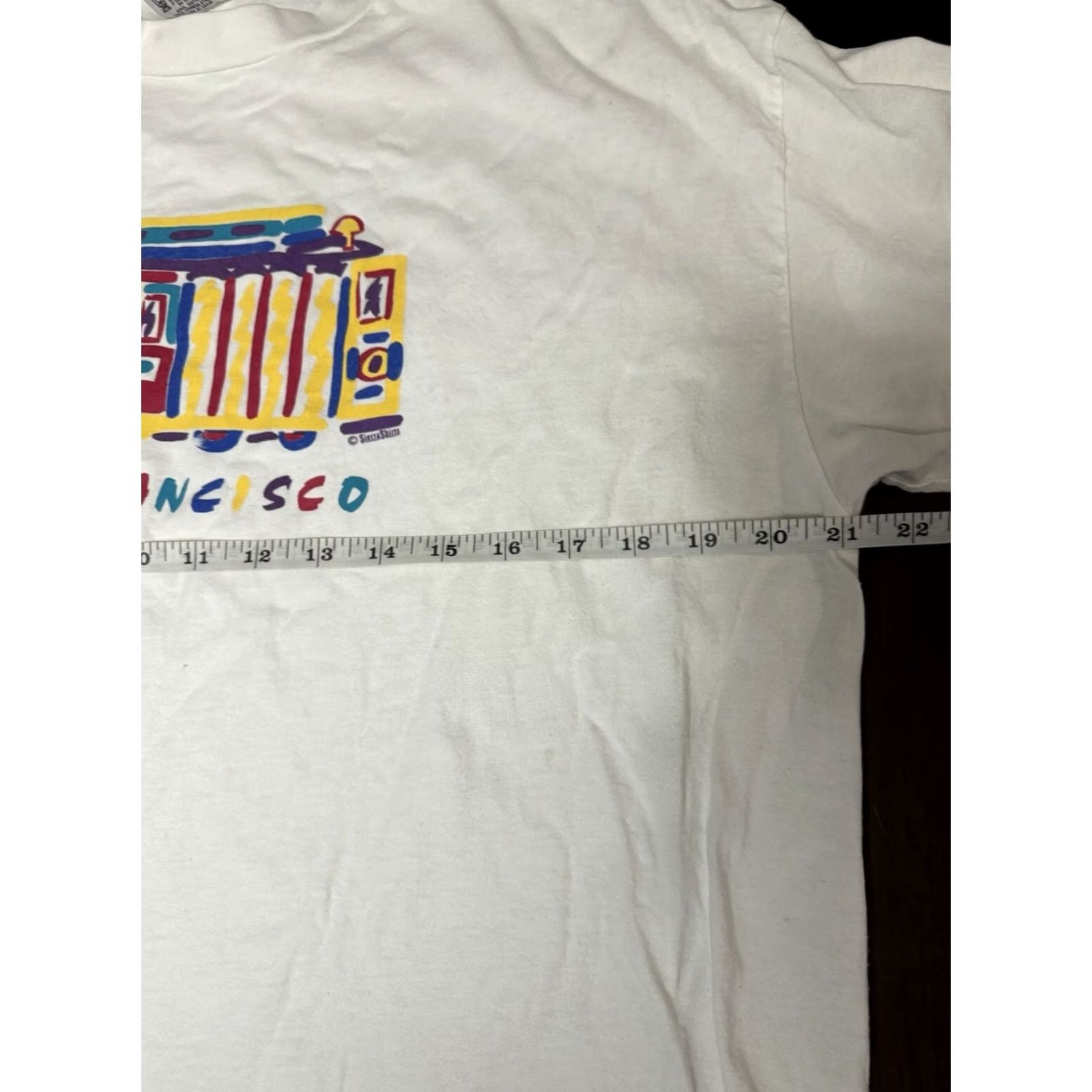 Anvil VINTAGE San Francisco Cable Car Shirt Size XL White Short Sleeve See Pics Size US XL / EU 56 / 4 - 6 Thumbnail