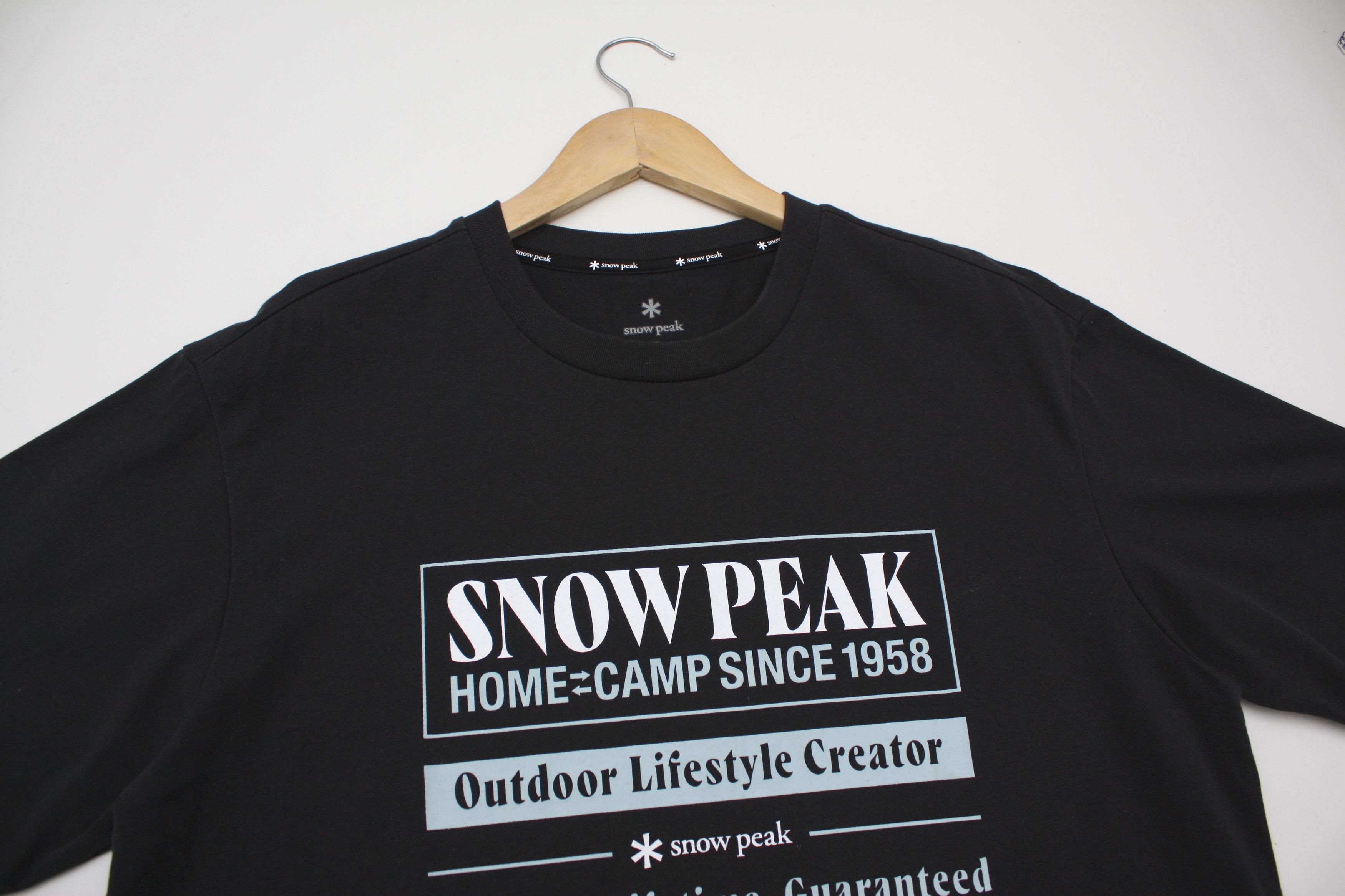 Snow Peak Snow Peak Black Logo T-Shirt Men's Size US M / EU 48-50 / 2 - 2 Thumbnail