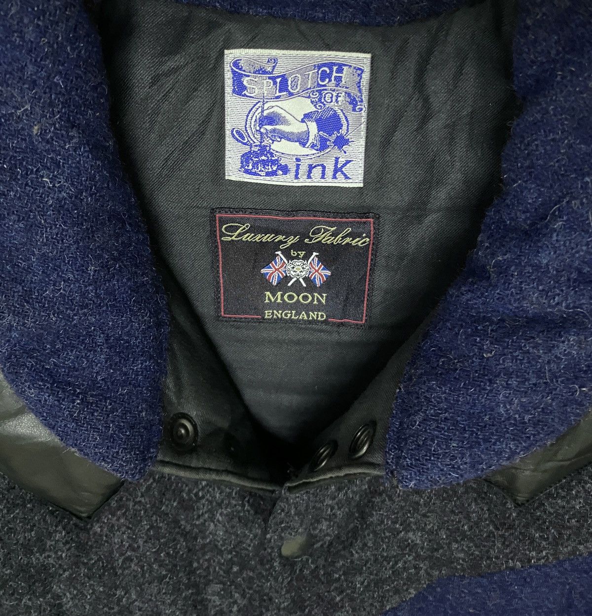 Japanese Brand × Vintage Rare Design Vintage Splotch Of Ink Wool Puffer Vests 2000s Size US L / EU 52-54 / 3 - 7 Thumbnail