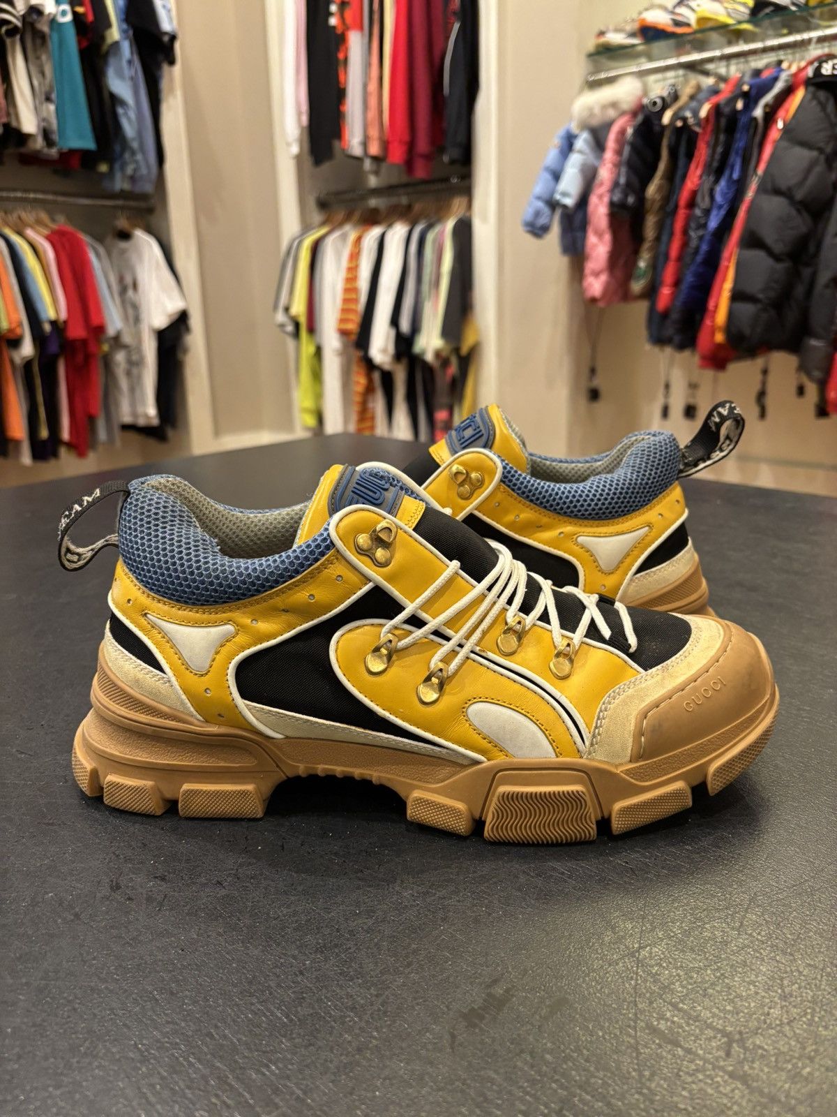 Gucci Gucci Flashtrek Brown Size US 11 / EU 44 - 1 Thumbnail