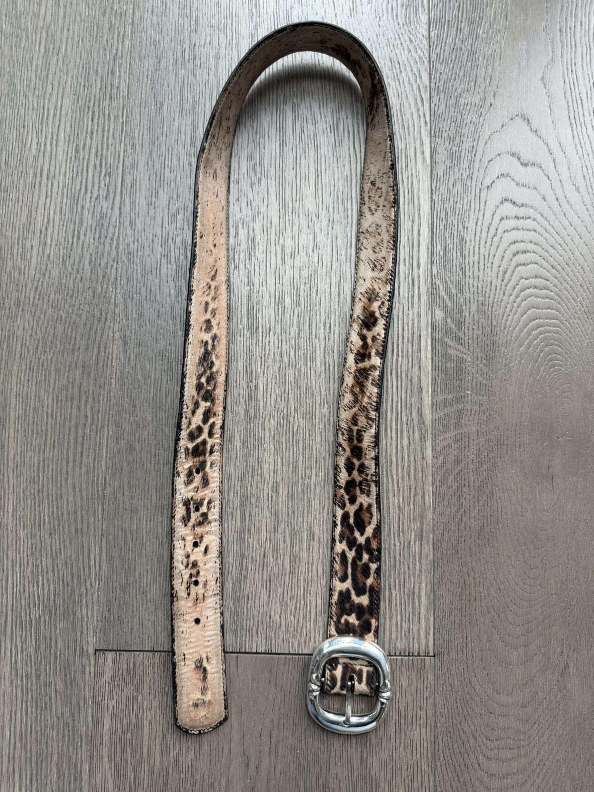 Chrome Hearts Chrome Hearts Cheetah Print Gunslinger Silver Belt Buckle Size 36 - 5 Thumbnail