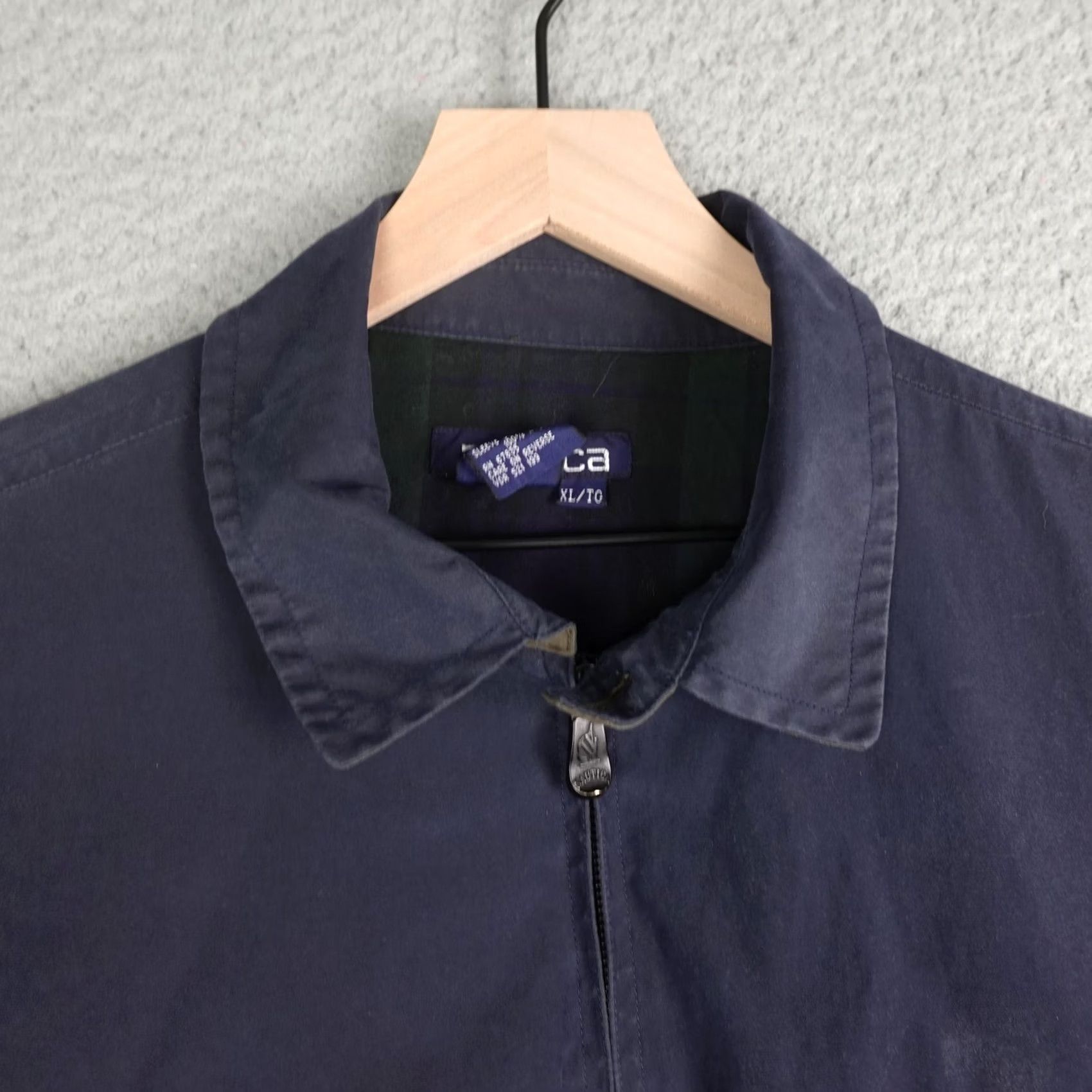 Nautica VINTAGE Nautica Jacket Mens XL Navy Blue Plaid Lined Windbreaker Outdoor 90s Size US XL / EU 56 / 4 - 5 Thumbnail