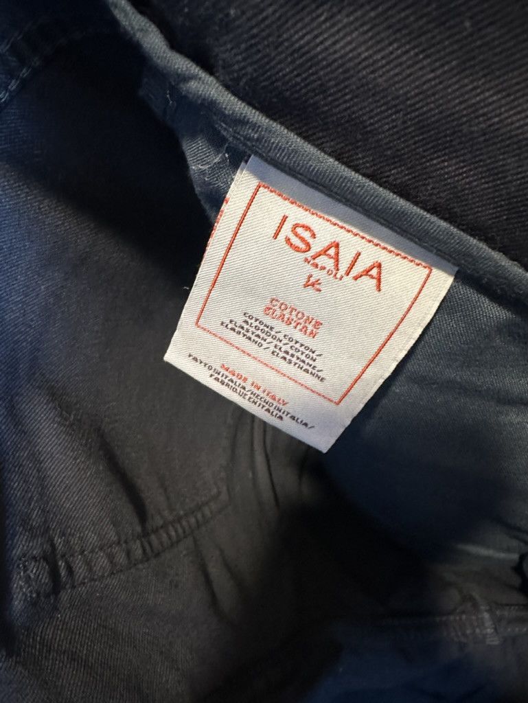 Isaia Hand Dyed Blue Denim Pants