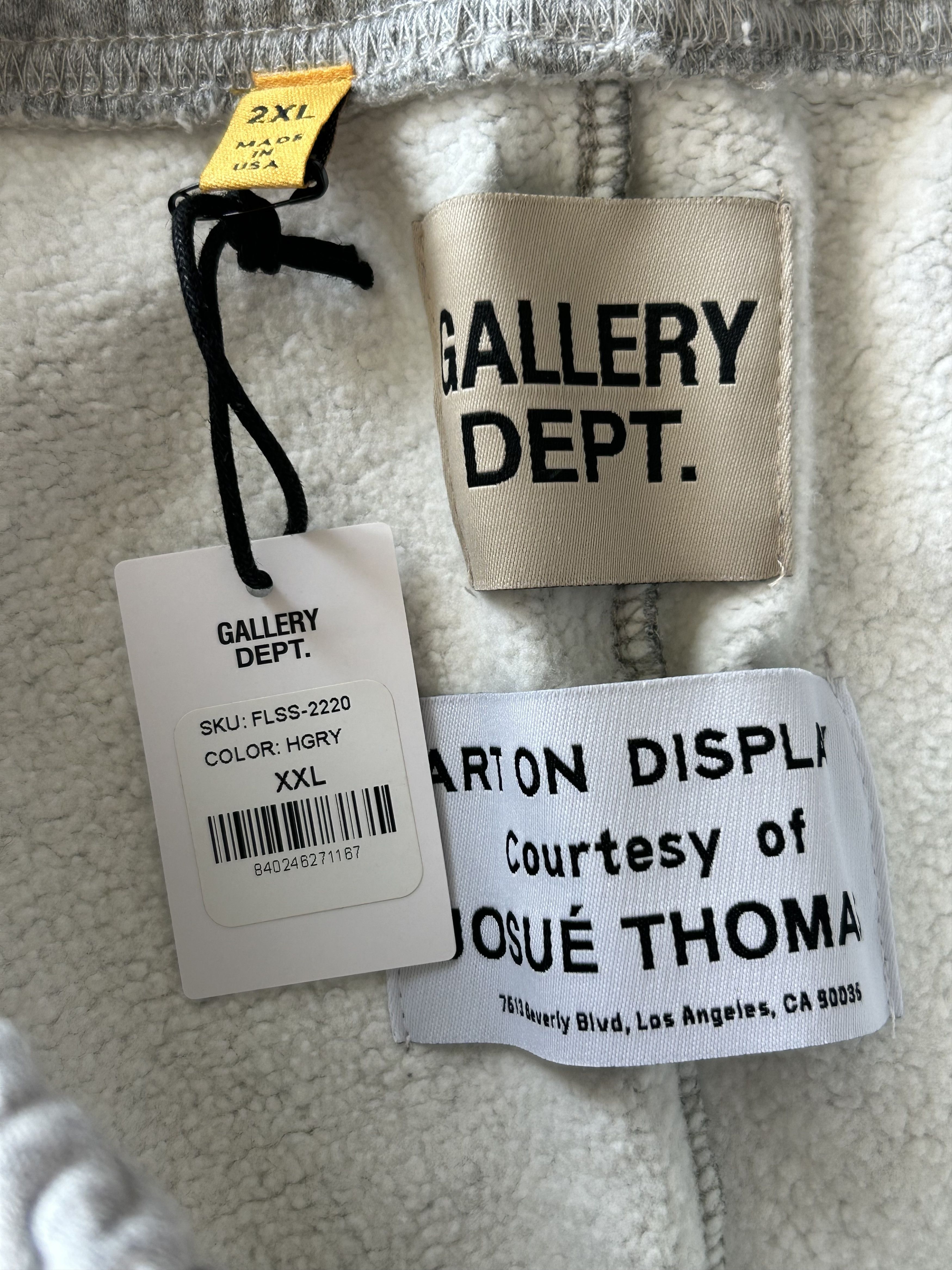Gallery Dept. Gallery Dept Grey & Blue French Logo Sweat Shorts Size US 28 / EU 44 - 3 Thumbnail