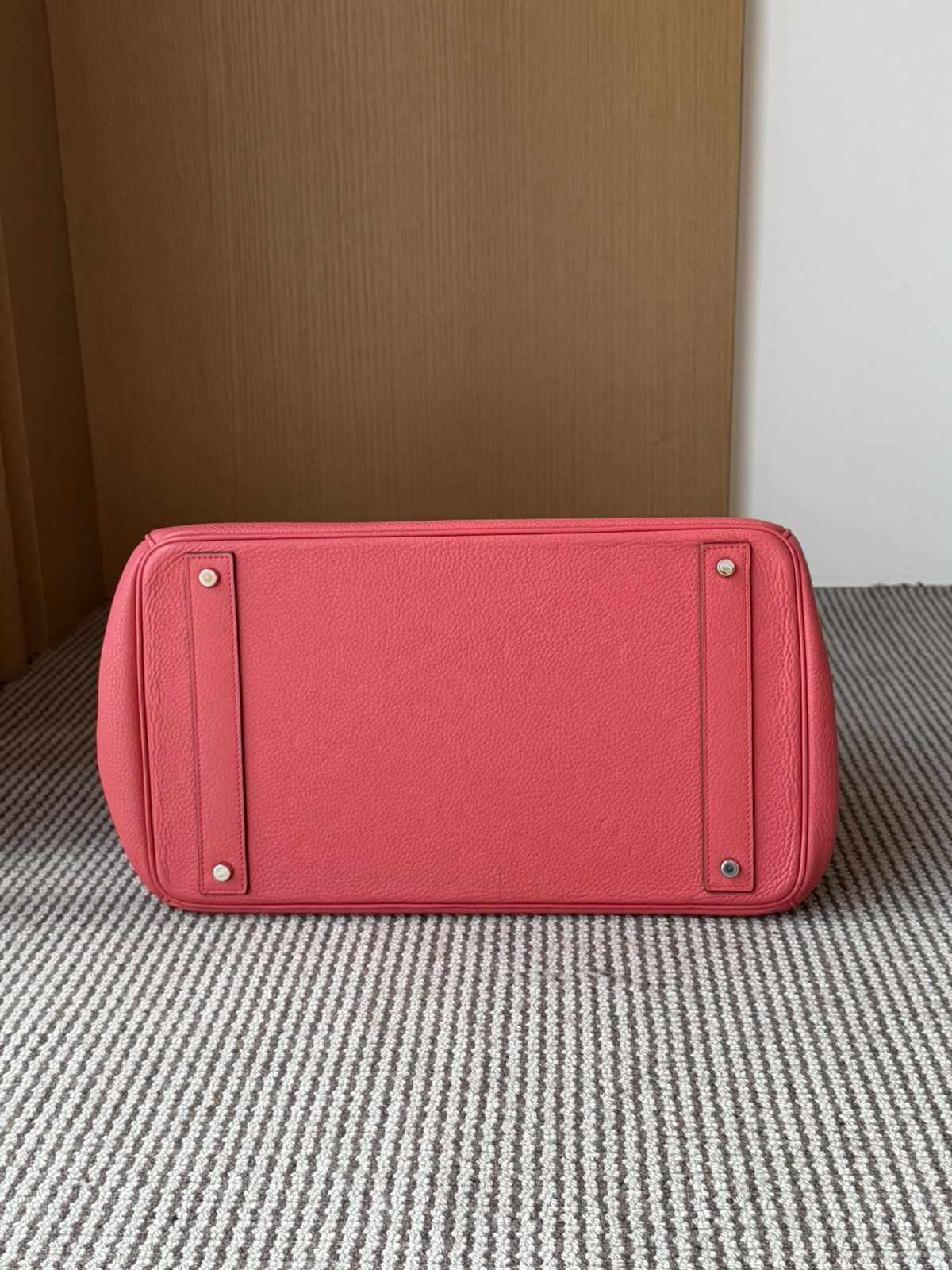 Hermes Hermes Bougainvillea Red Taurillon Clemence Hac 40 Handbag Size ONE SIZE - 13 Thumbnail