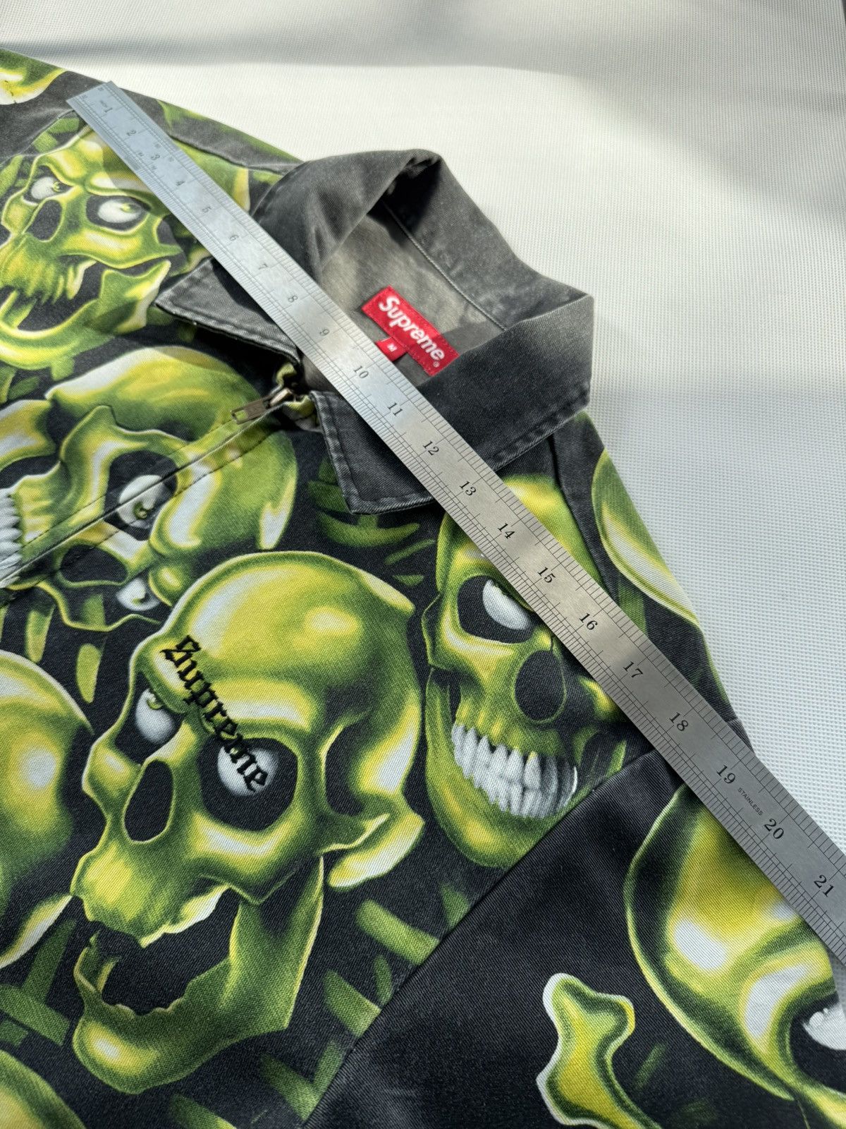 Supreme Archive Supreme Skull Pile Washed Work Jacket Affliction Size US M / EU 48-50 / 2 - 19 Thumbnail