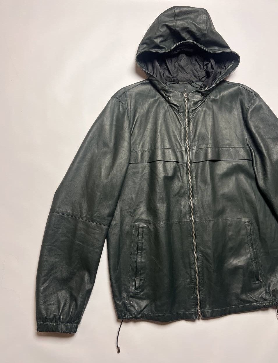 Designer × Genuine Leather × Joseph Joseph Light Weight Nappa Leather Hooded Jacket Size US M / EU 48-50 / 2 - 5 Thumbnail