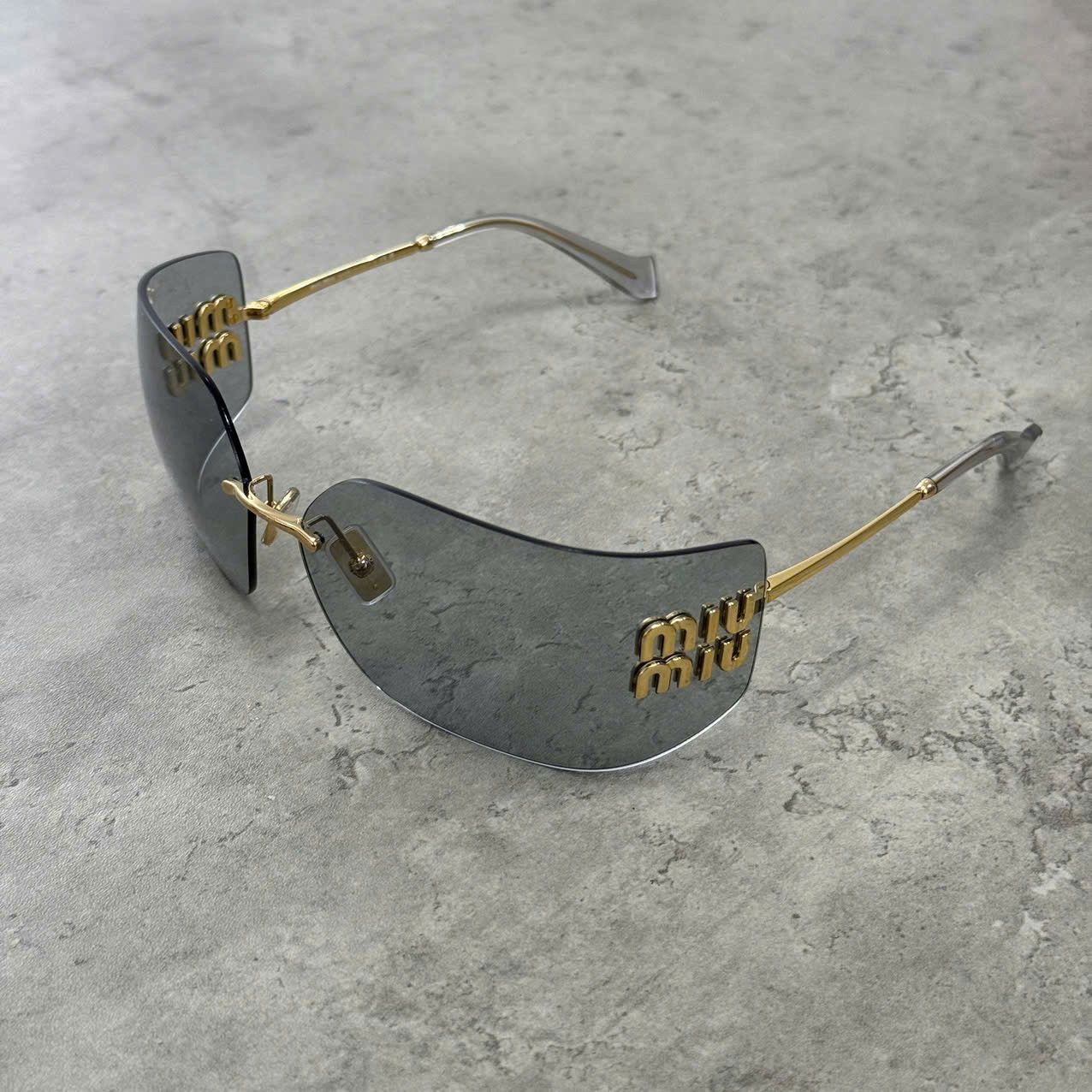 MIU MIU MU 54YS 5AK30B Sunglasses LIGHT GREY