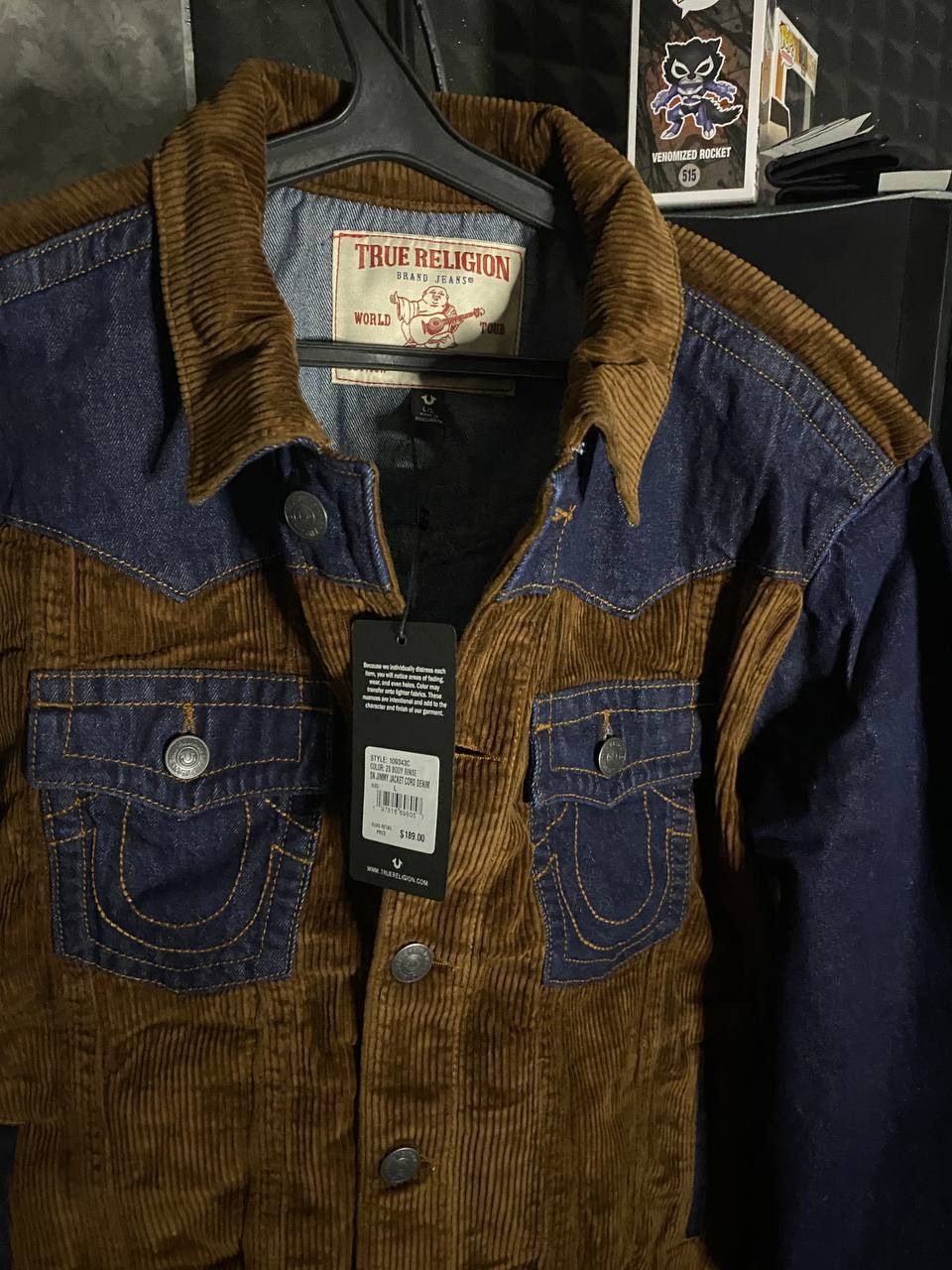 True Religion True Religion Jimmy Corduroy Denim Jacket Size US L / EU 52-54 / 3 - 4 Thumbnail